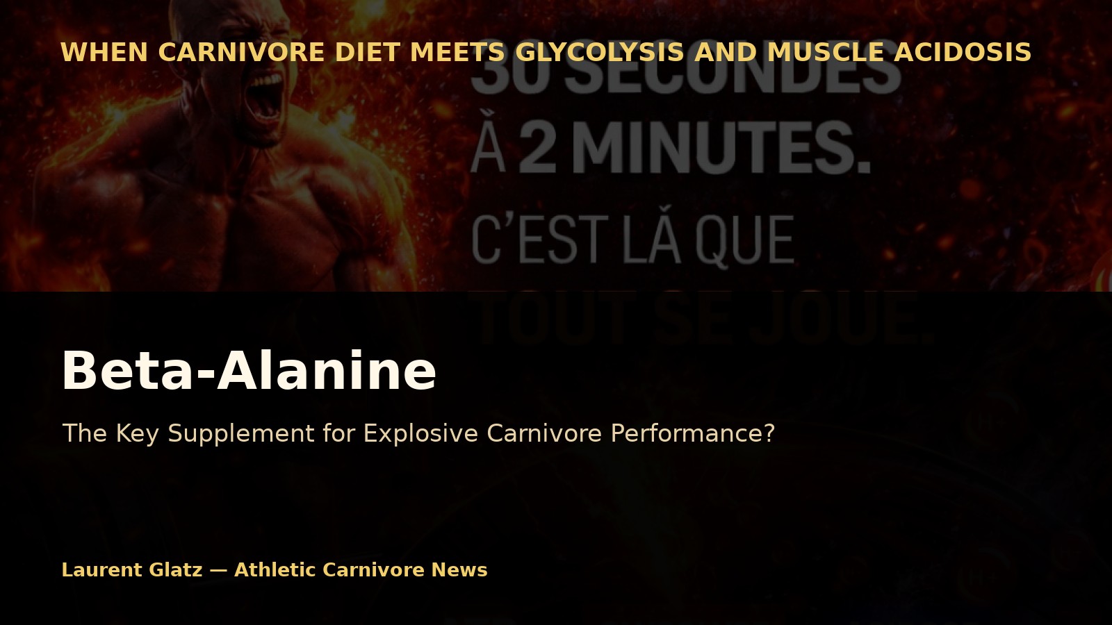 Beta-Alanine: The Essential Supplement for the Explosive Carnivore?