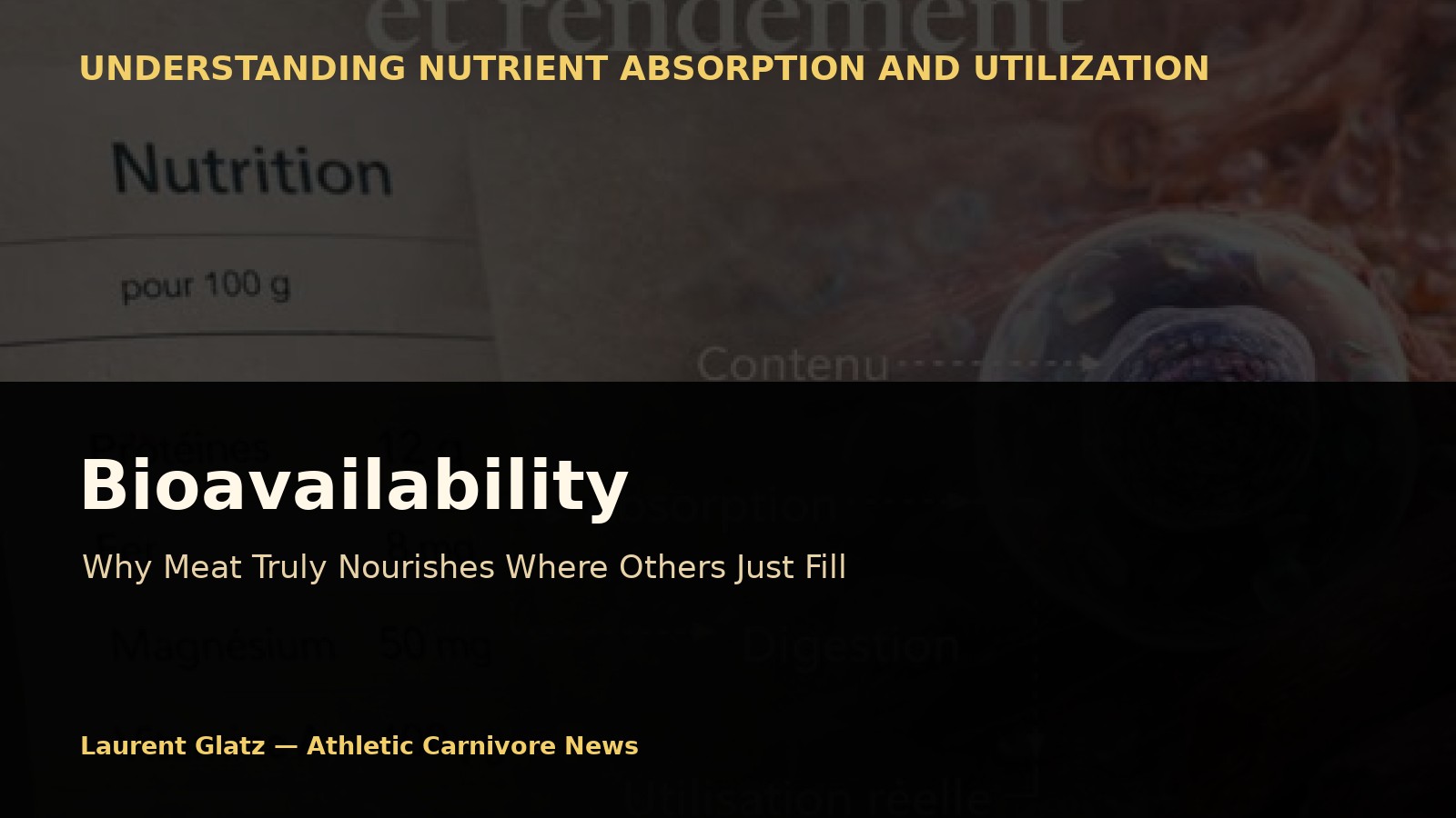 Bioavailability: Why Meat Truly Nourishes Where Others Just Fill
