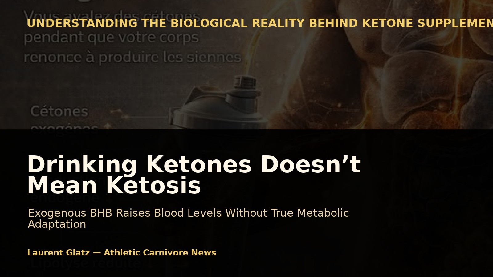 Drinking Ketones Doesn’t Put You in Ketosis: It Only Tricks Part of Your Biology