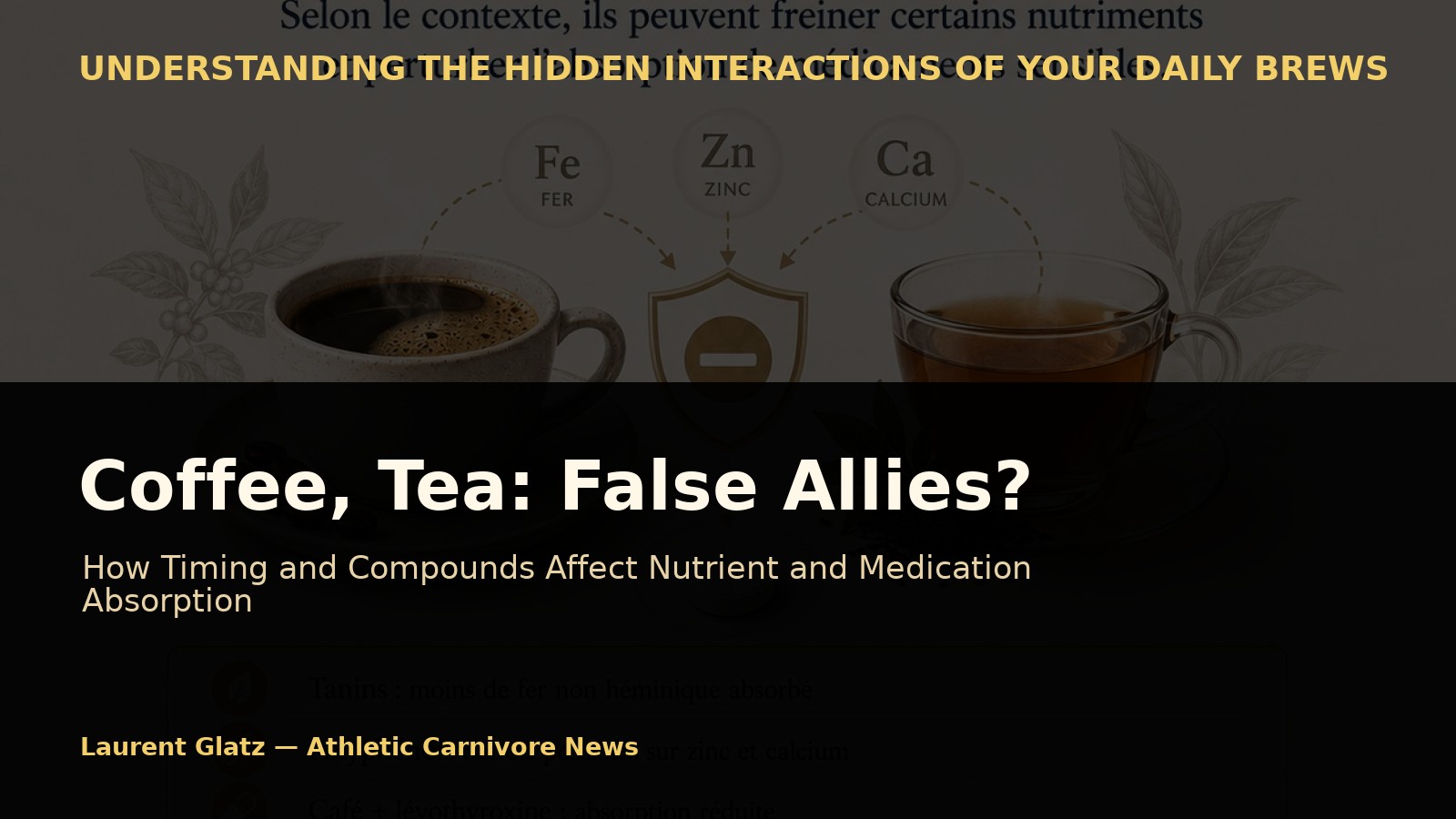 Coffee, Tea: False Allies?