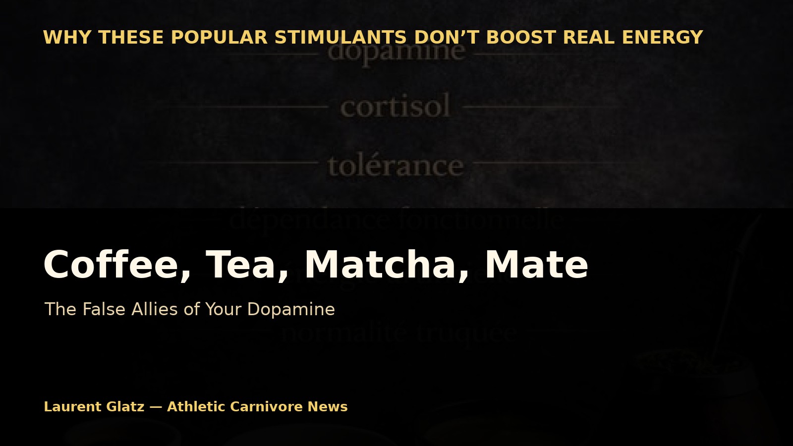 Coffee, Tea, Matcha, Mate: The False Allies of Your Dopamine