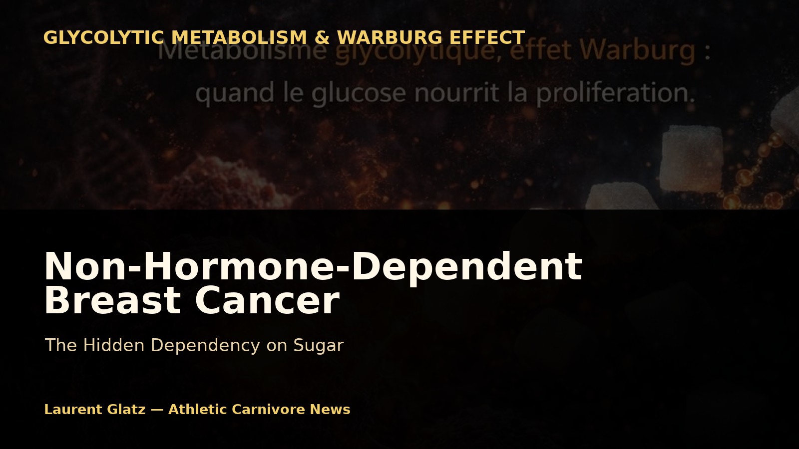 Non-Hormone-Dependent Breast Cancer: An Overlooked Sugar Dependency