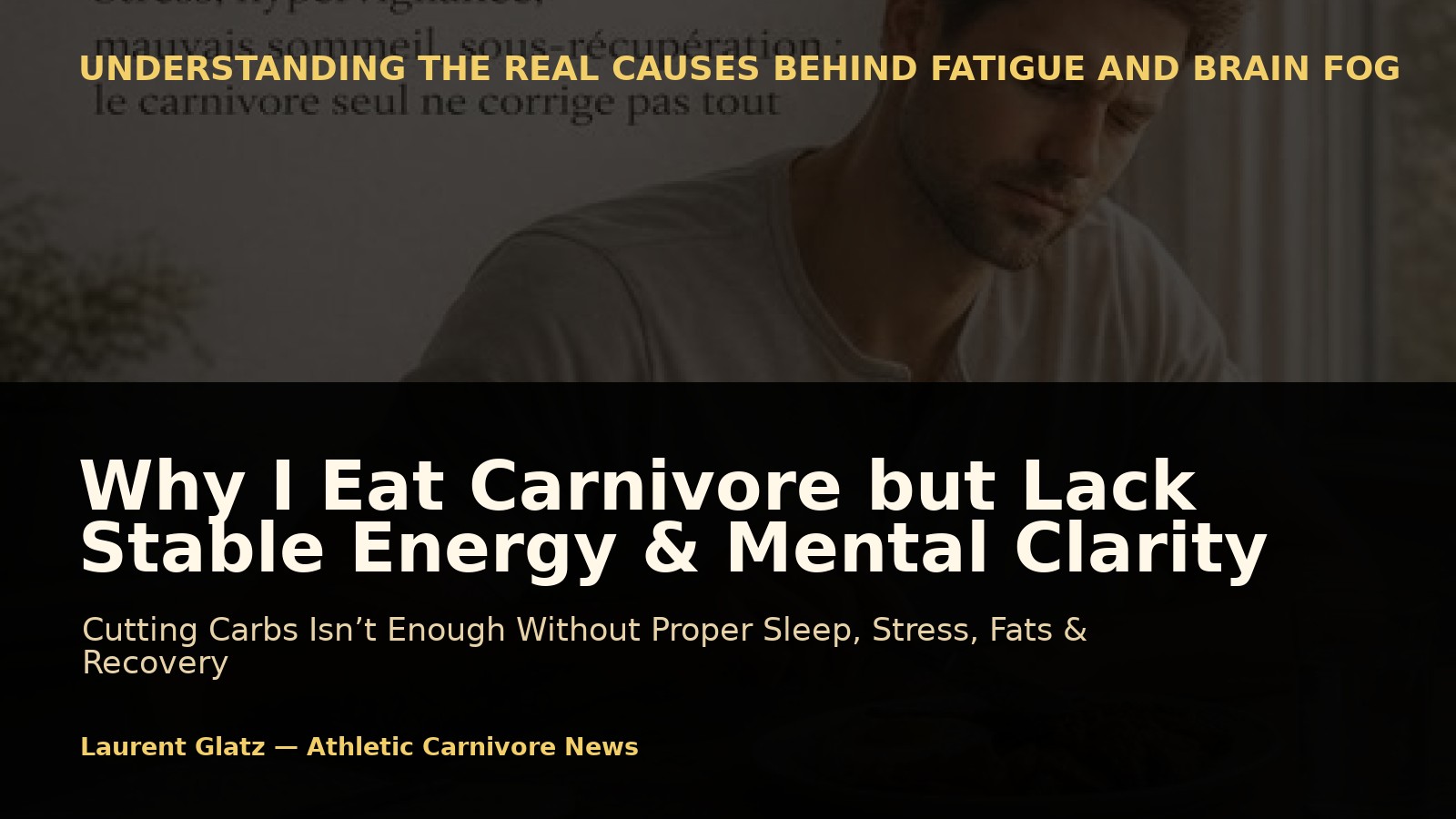 Why I Eat Carnivore but Lack Stable Energy and Mental Clarity