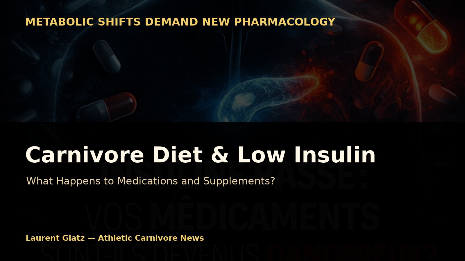 Carnivore Diet and Low Insulin: What Happens to Medications and Supplements?