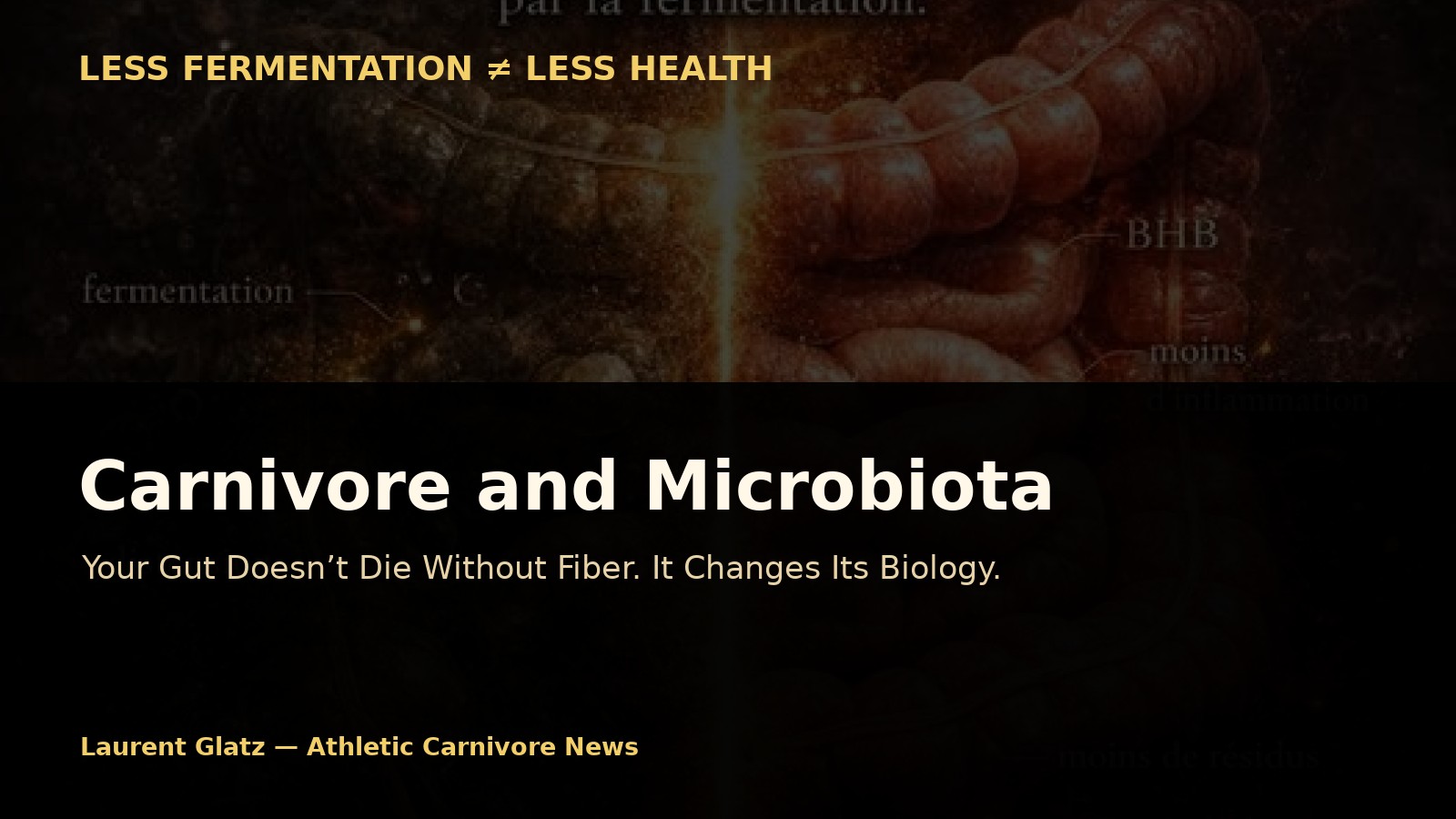 Carnivore and Microbiota: No, Your Gut Doesn’t Die Without Fiber. It Changes Its Biology.
