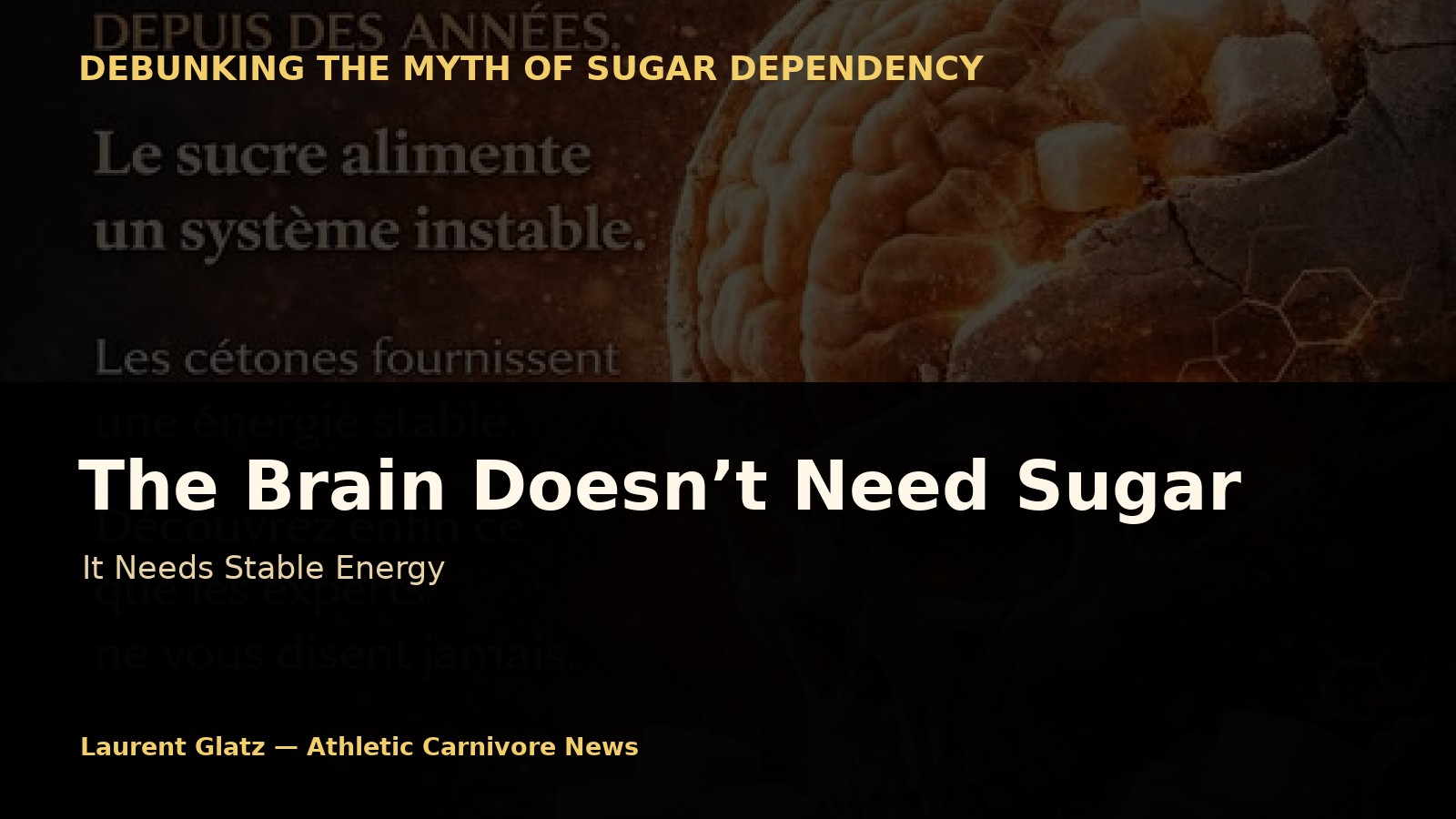 The Brain Doesn’t Need Sugar: It Needs Stable Energy