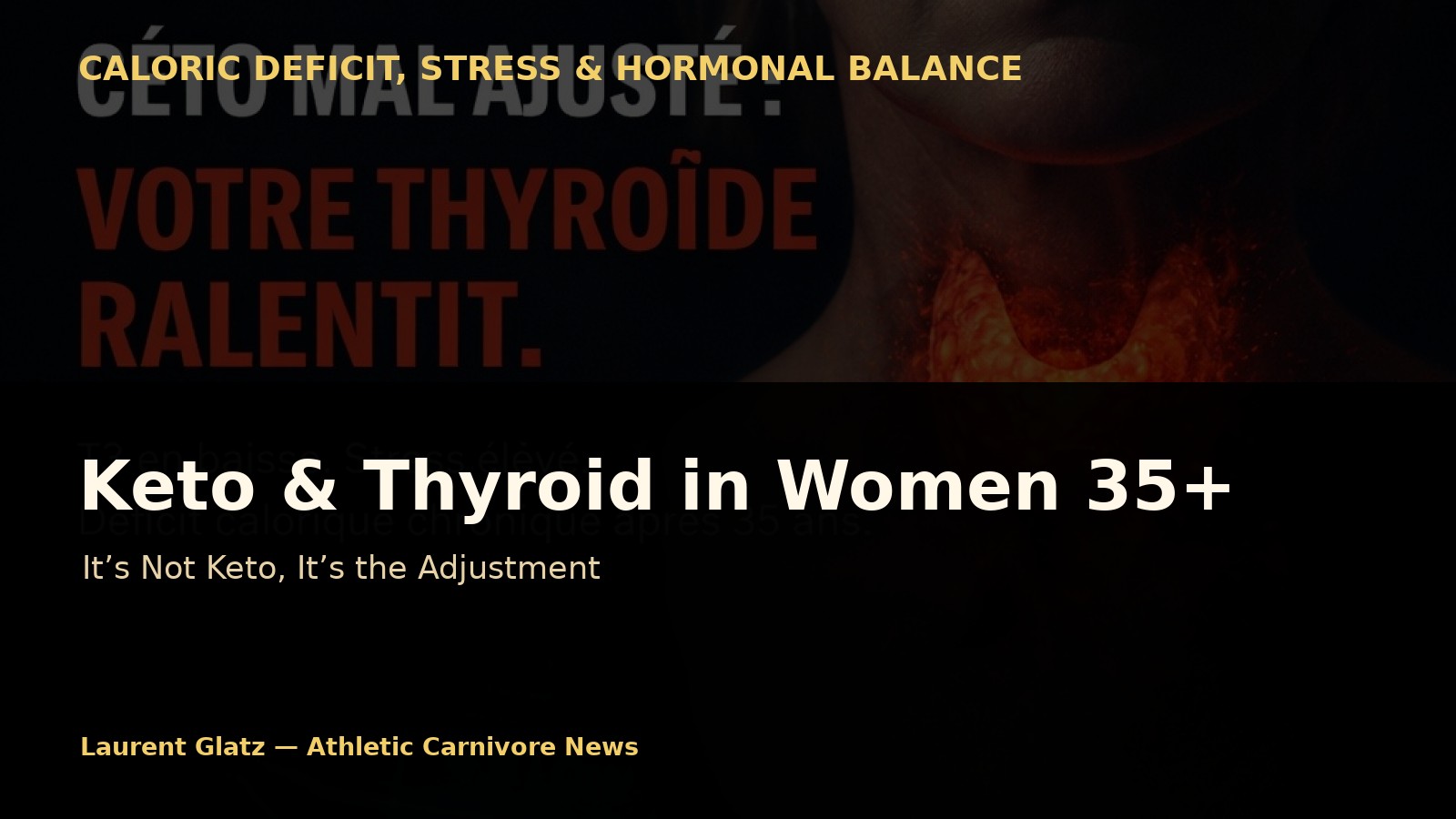 Keto and Thyroid in Women Over 35: The Issue Is Not Keto, It’s the Adjustment