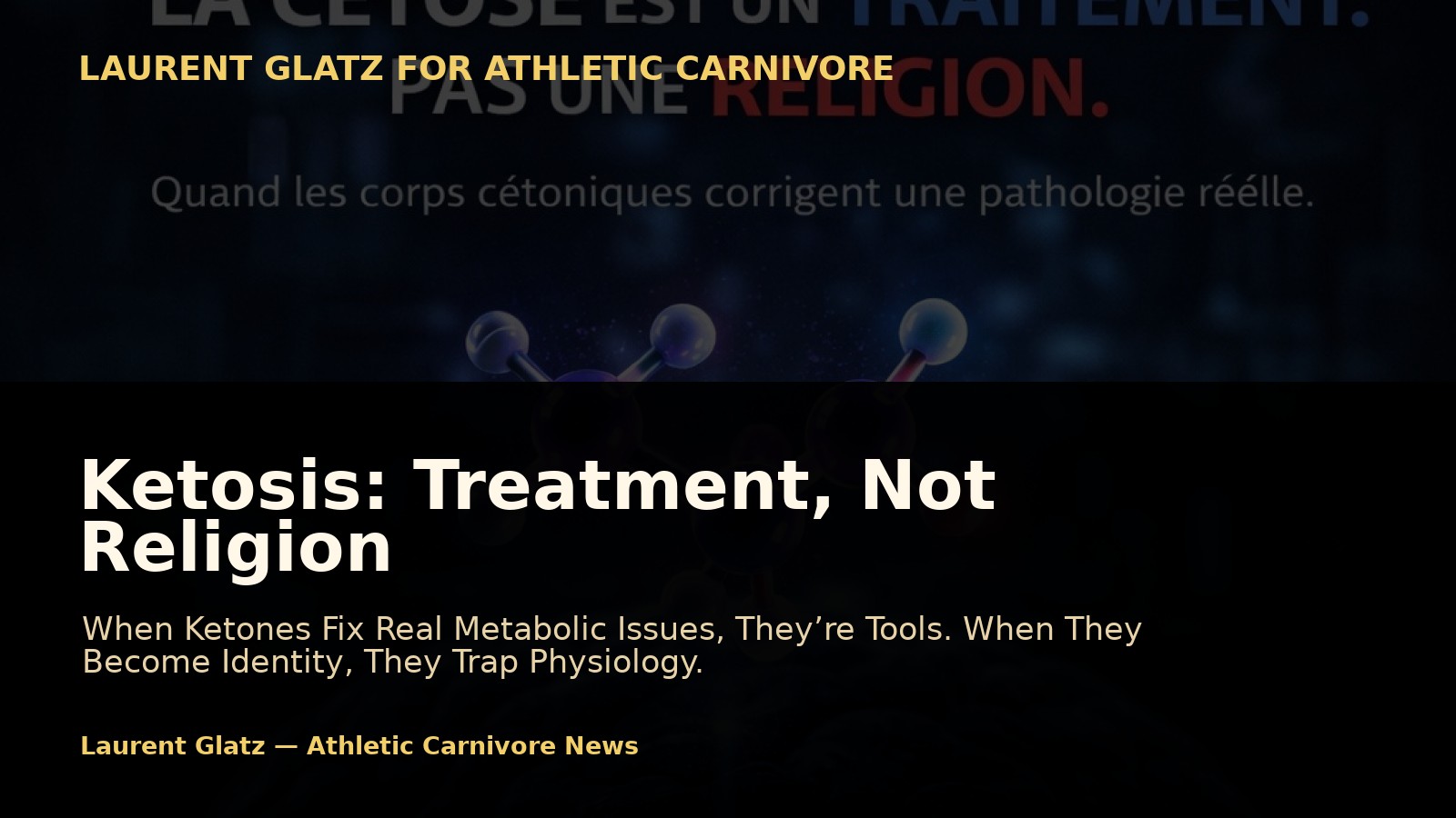 Ketosis Is a Treatment, Not a Religion