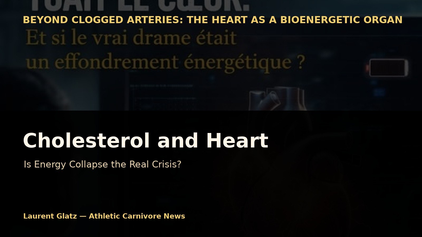 Cholesterol and Heart: What If the Real Crisis Is an Energy Collapse?