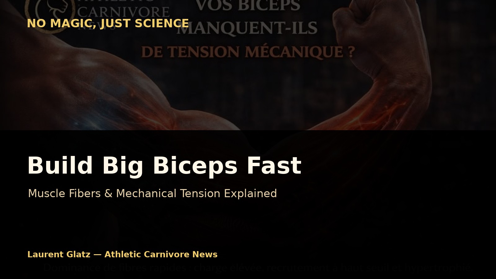 How to Quickly Build Big Biceps? Muscle Fibers and Mechanical Tension