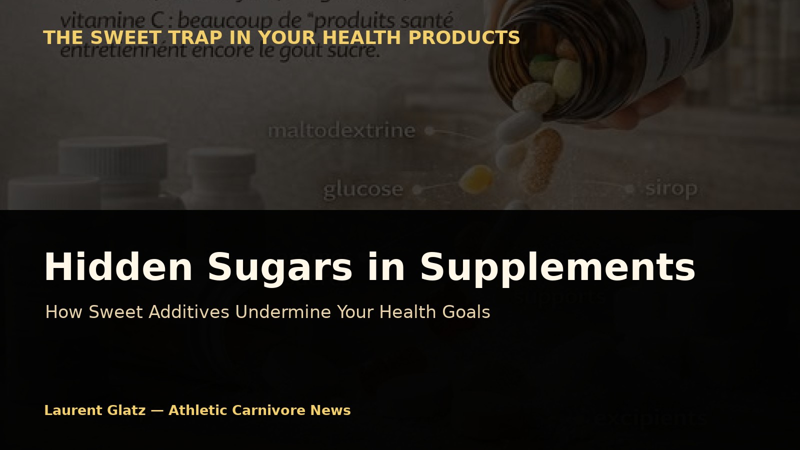 Hidden Sugars in Supplements: How They Undermine Your Health Promise