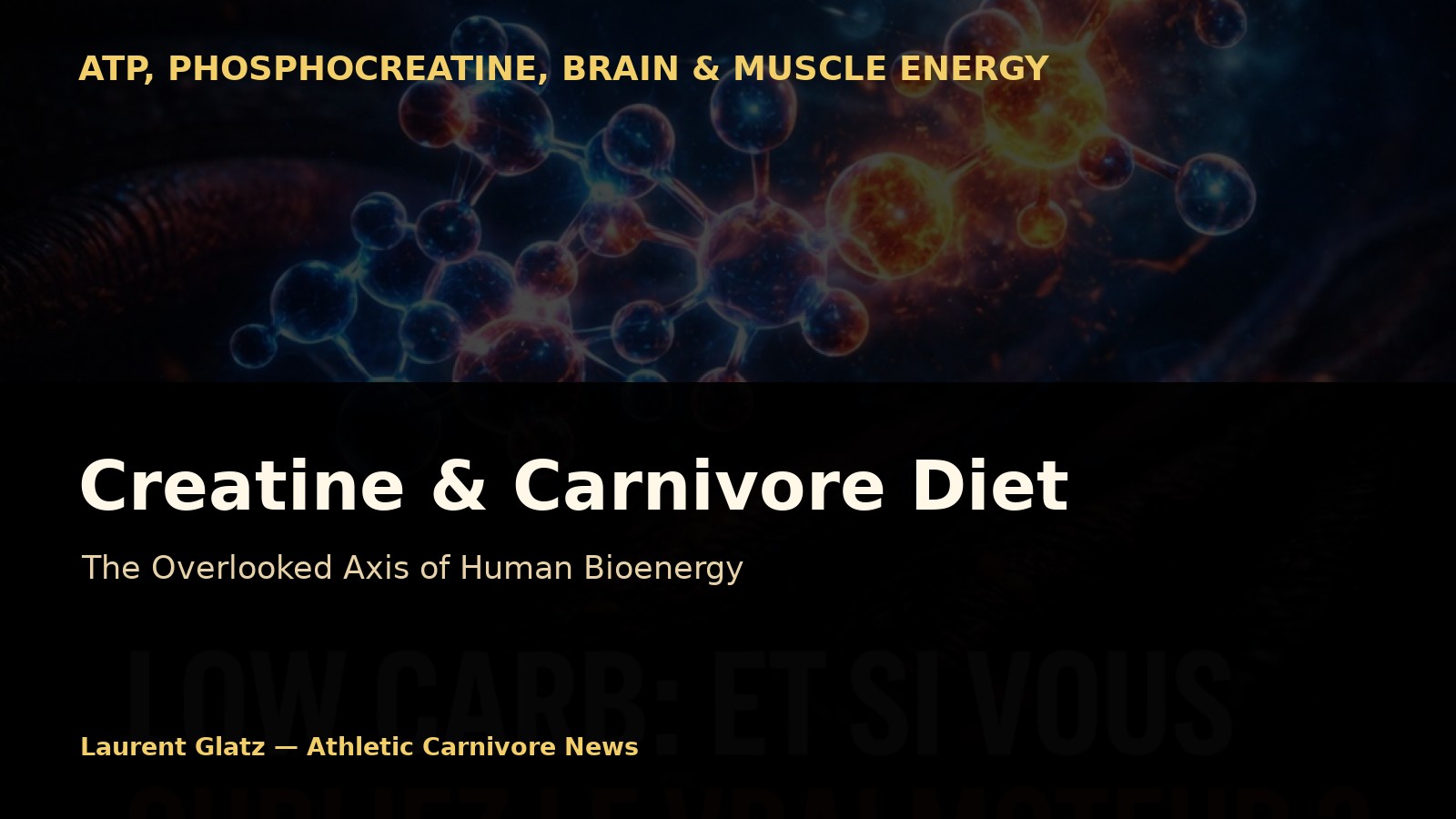 Creatine and the Carnivore Diet: The Overlooked Axis of Human Bioenergy