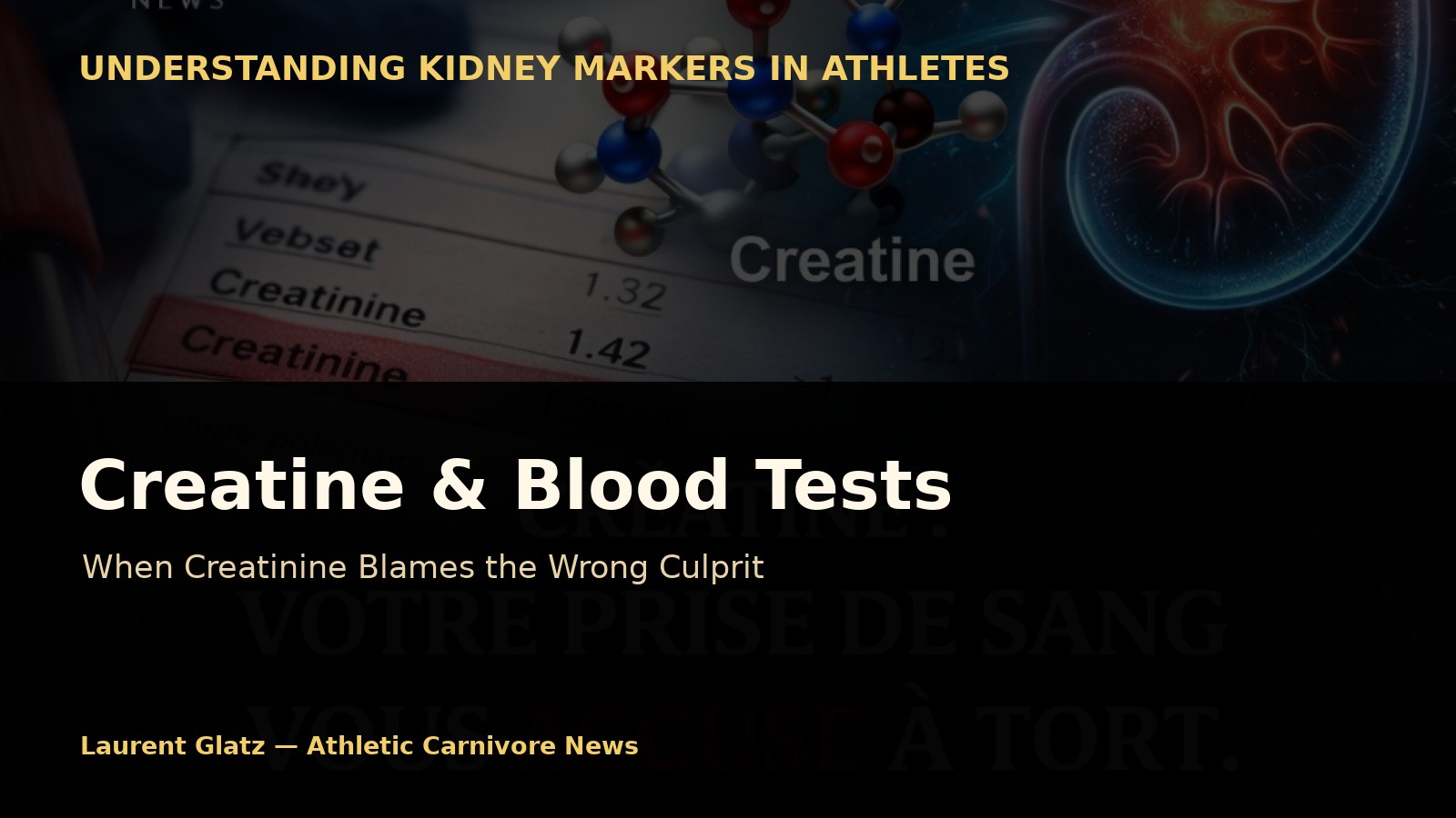 Creatine and Blood Tests: When Creatinine Blames the Wrong Culprit