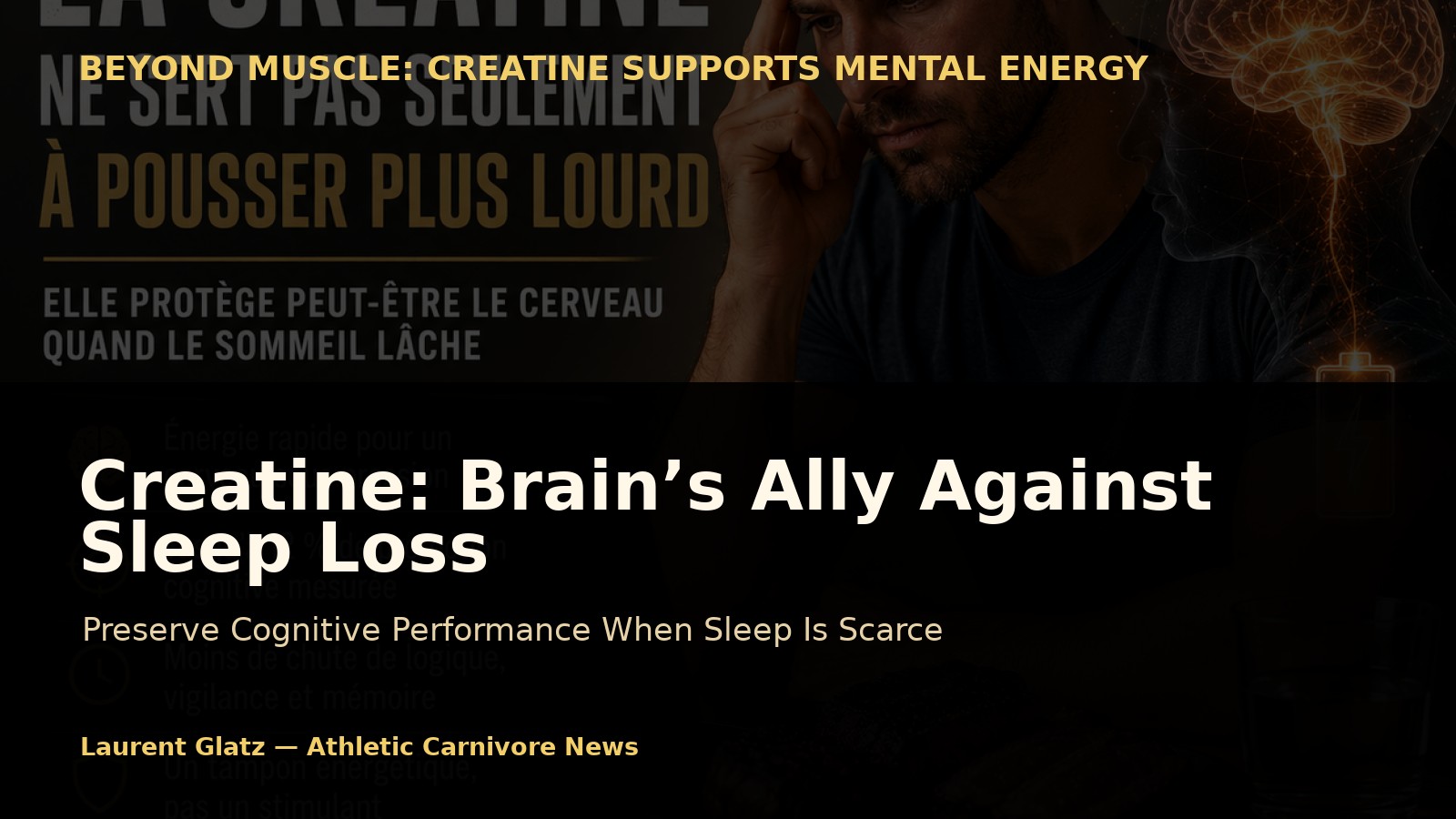 Creatine: The Brain’s Ally Against Sleep Deprivation