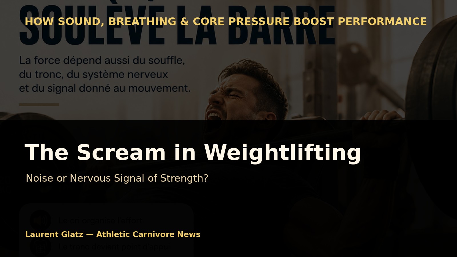 The Scream in Weightlifting: Useless Noise or Nervous Signal of Strength?