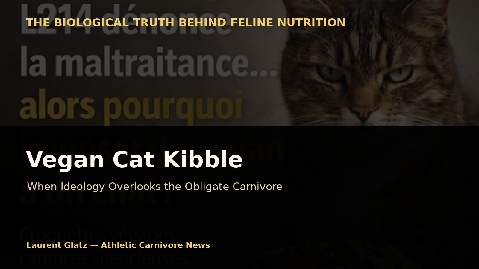 Vegan Cat Kibble: When Ideology Overlooks the Obligate Carnivore