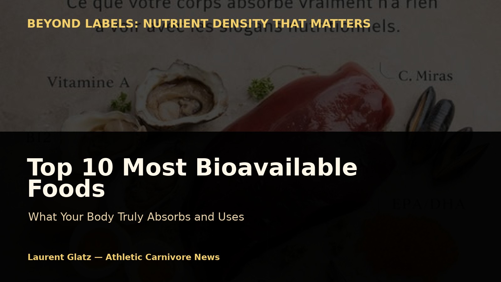 The 10 Most Bioavailable Foods in the World: What the Body Truly Uses