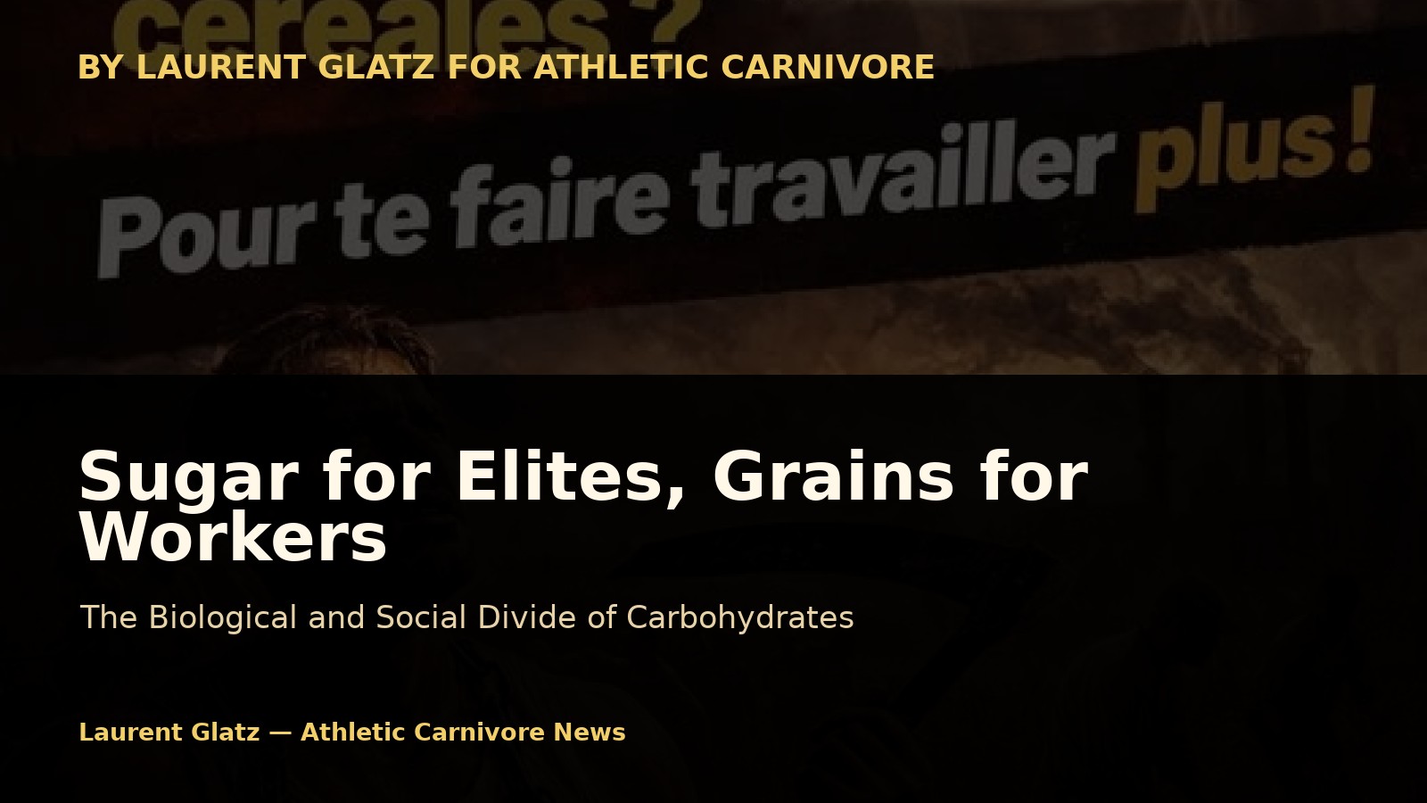 When Elites Reserve Sugar, They Give Grains to the Workers