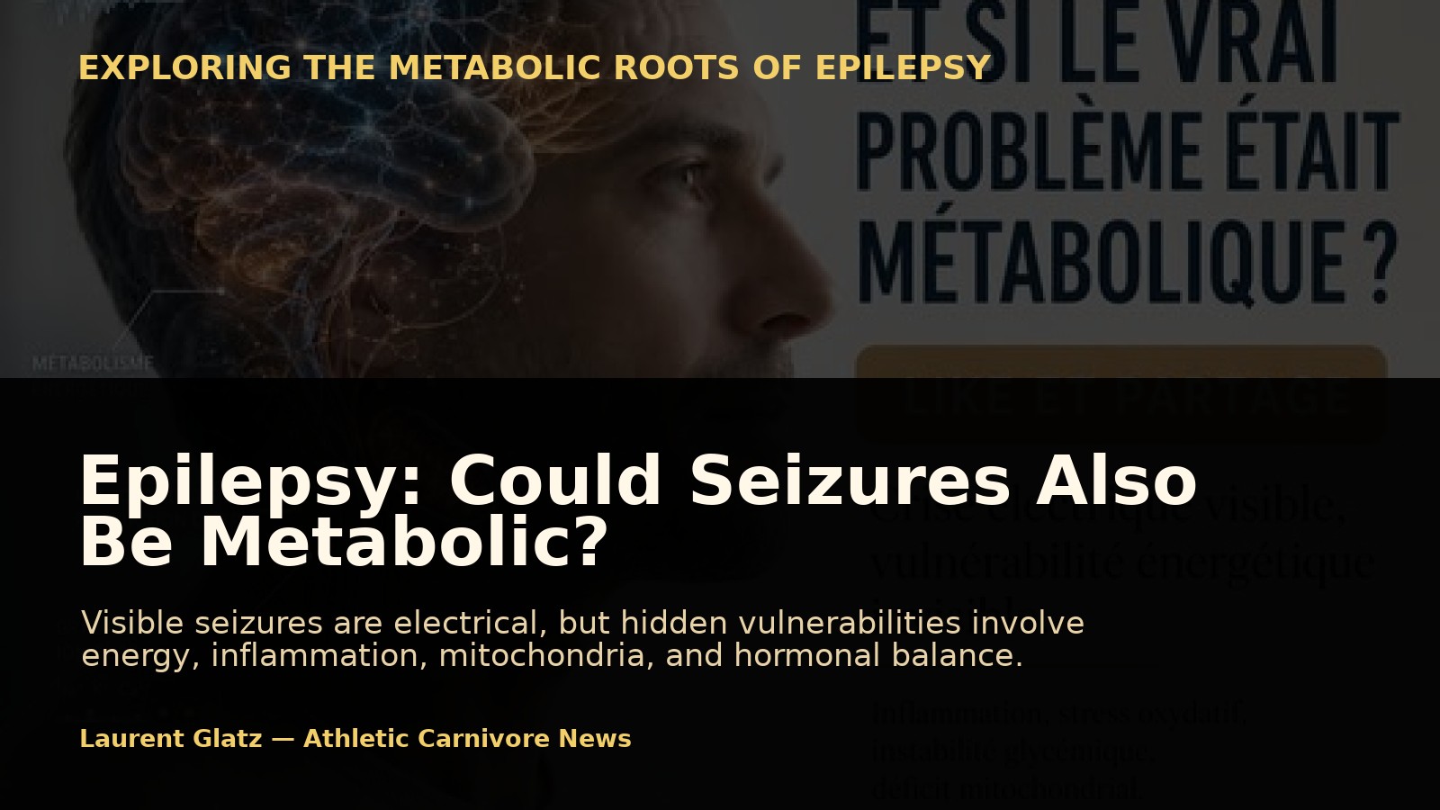 Epilepsy: Could Seizures Also Be Metabolic?