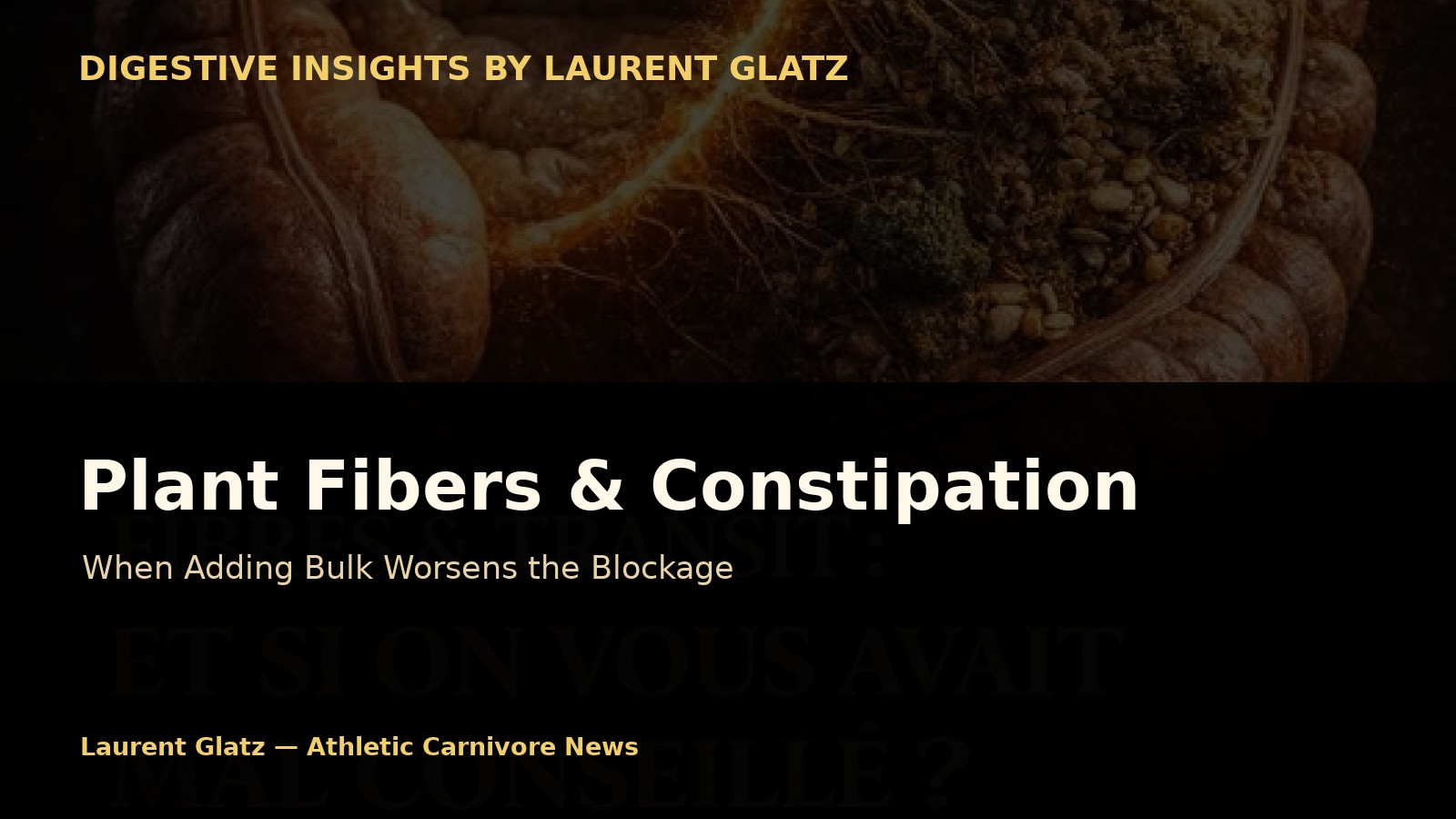 Plant Fibers and Constipation: When Adding Bulk Worsens the Blockage
