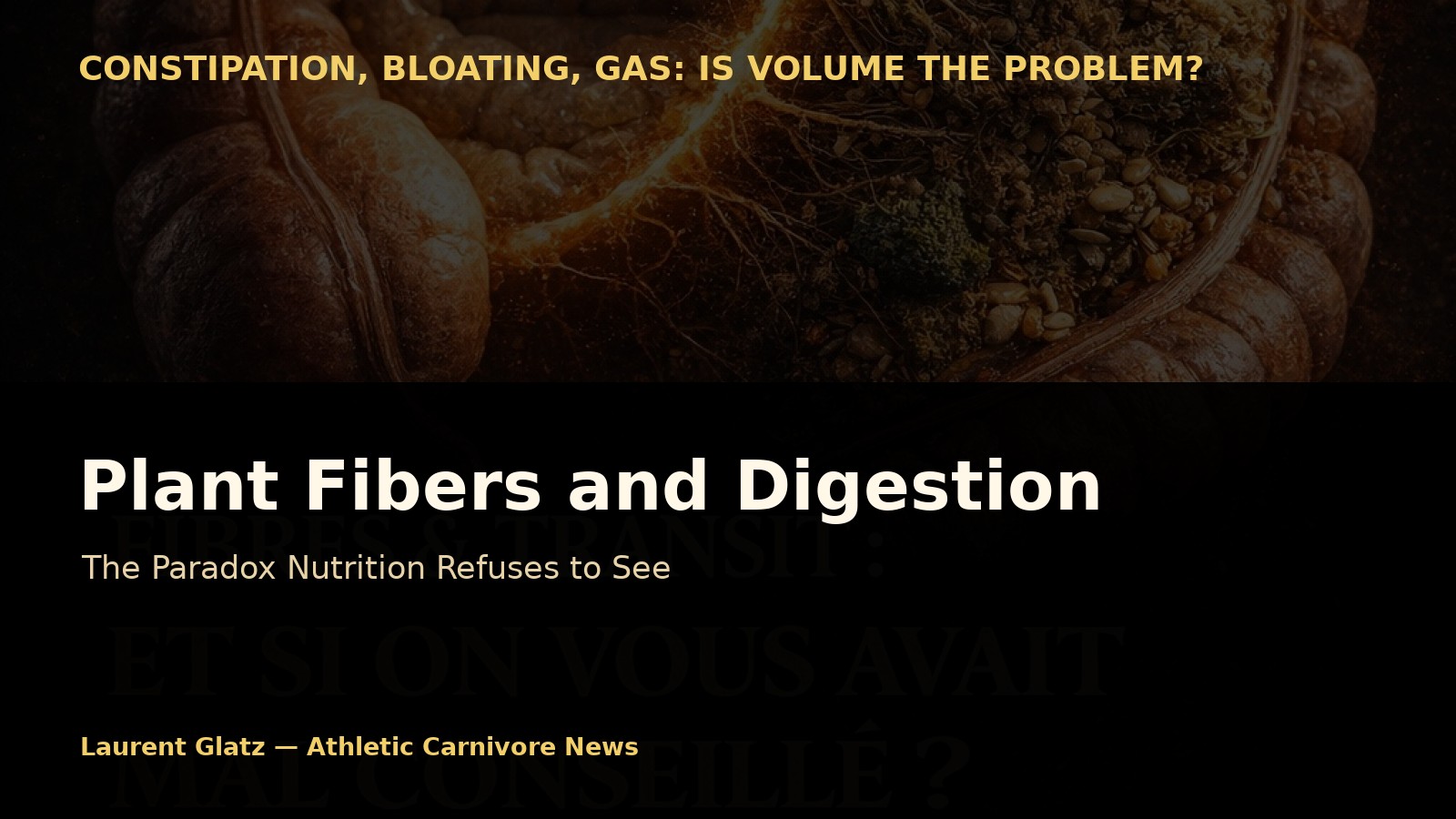 Plant Fibers and Digestion: The Paradox Nutrition Refuses to See