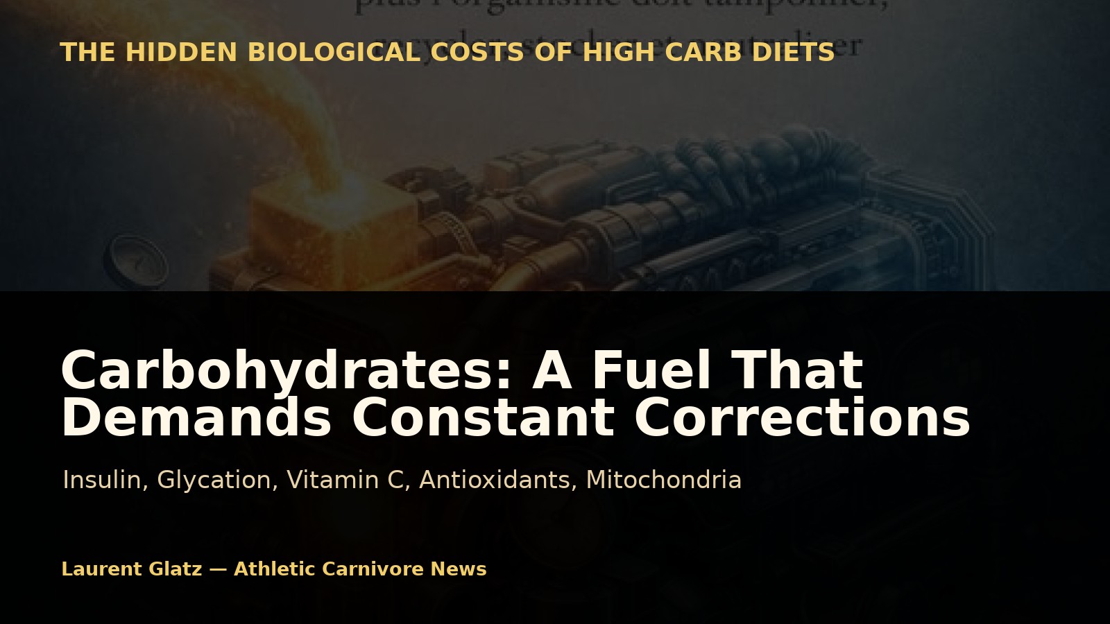Carbohydrates: A “Normal” Fuel That Demands Constant Corrections?
