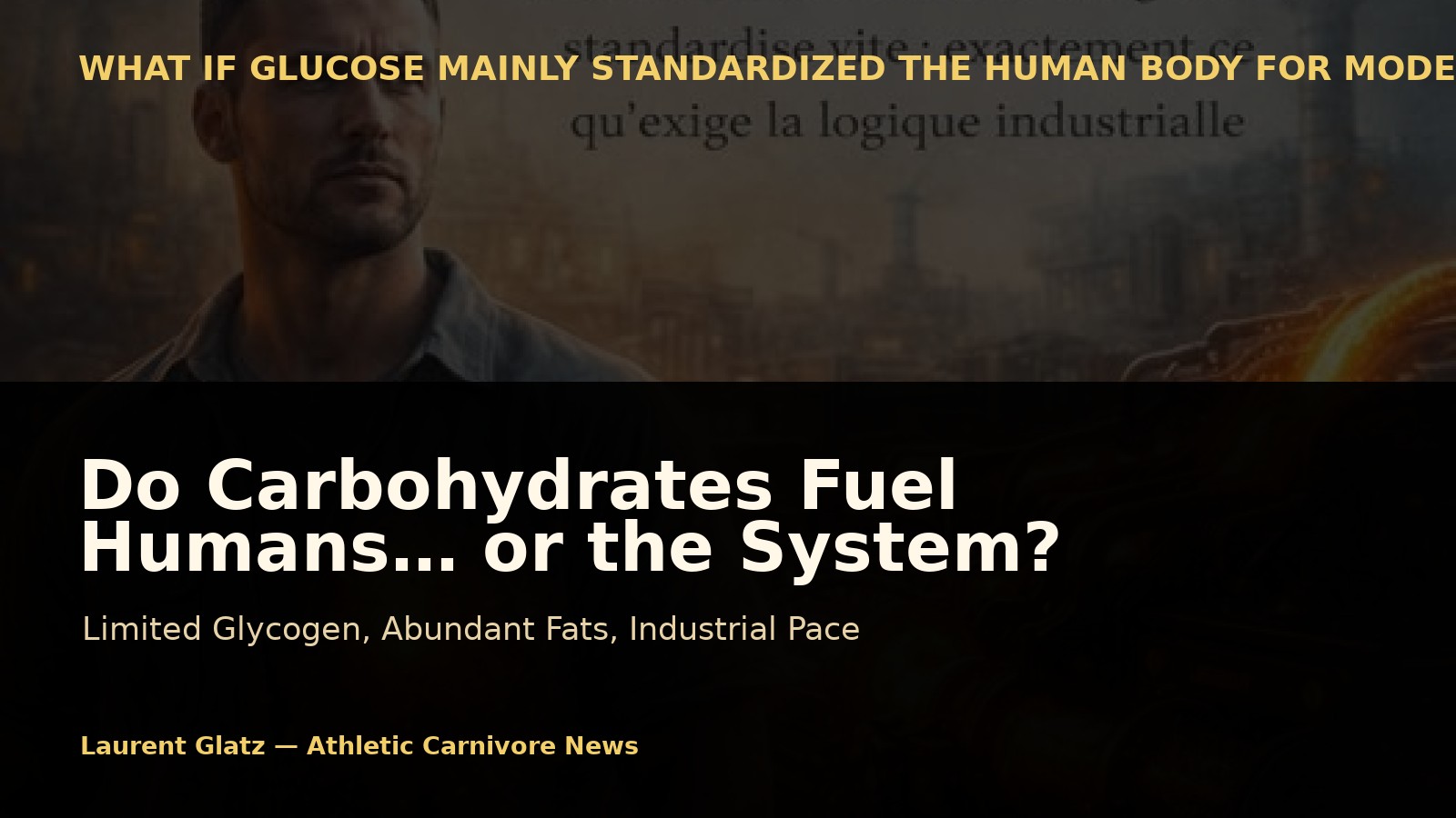 Do Carbohydrates Fuel Humans… or the System?