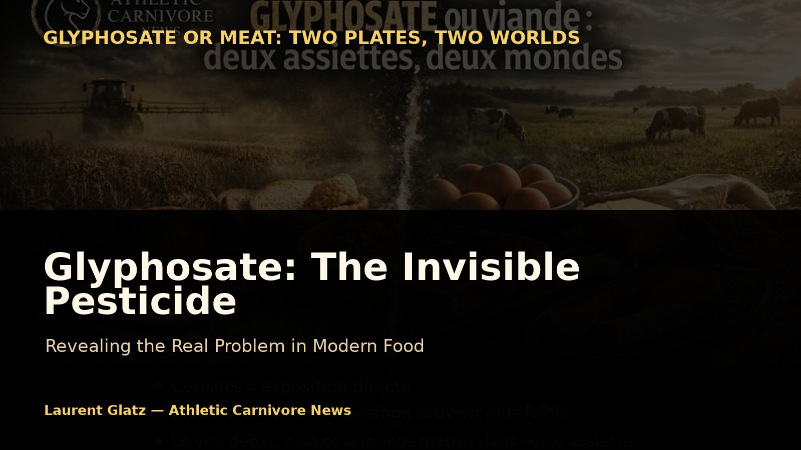 Glyphosate: The Invisible Pesticide Exposing the Real Issue in Modern Food