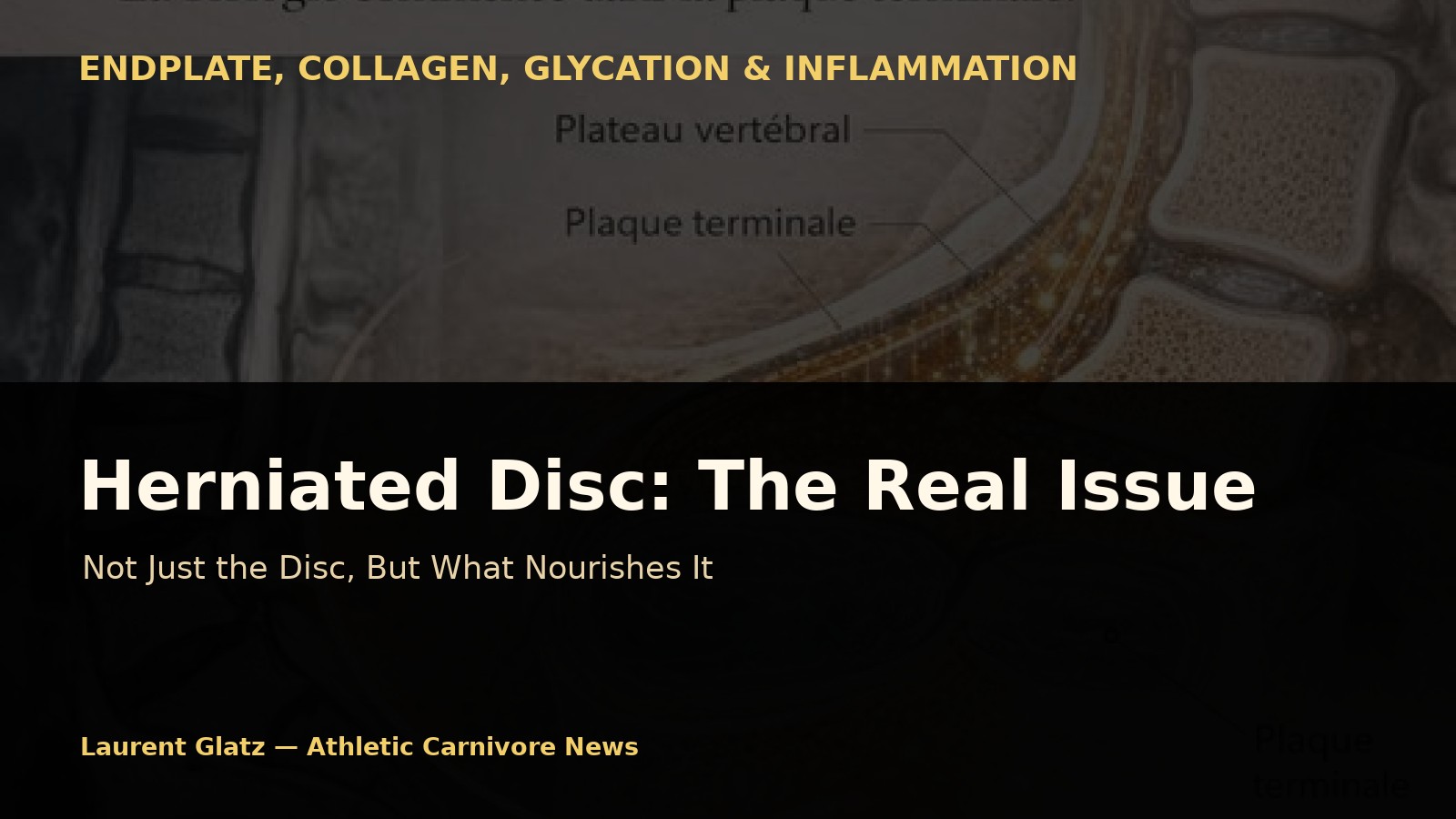 Herniated Disc: What If the Real Issue Isn’t the Disc but What Nourishes It?