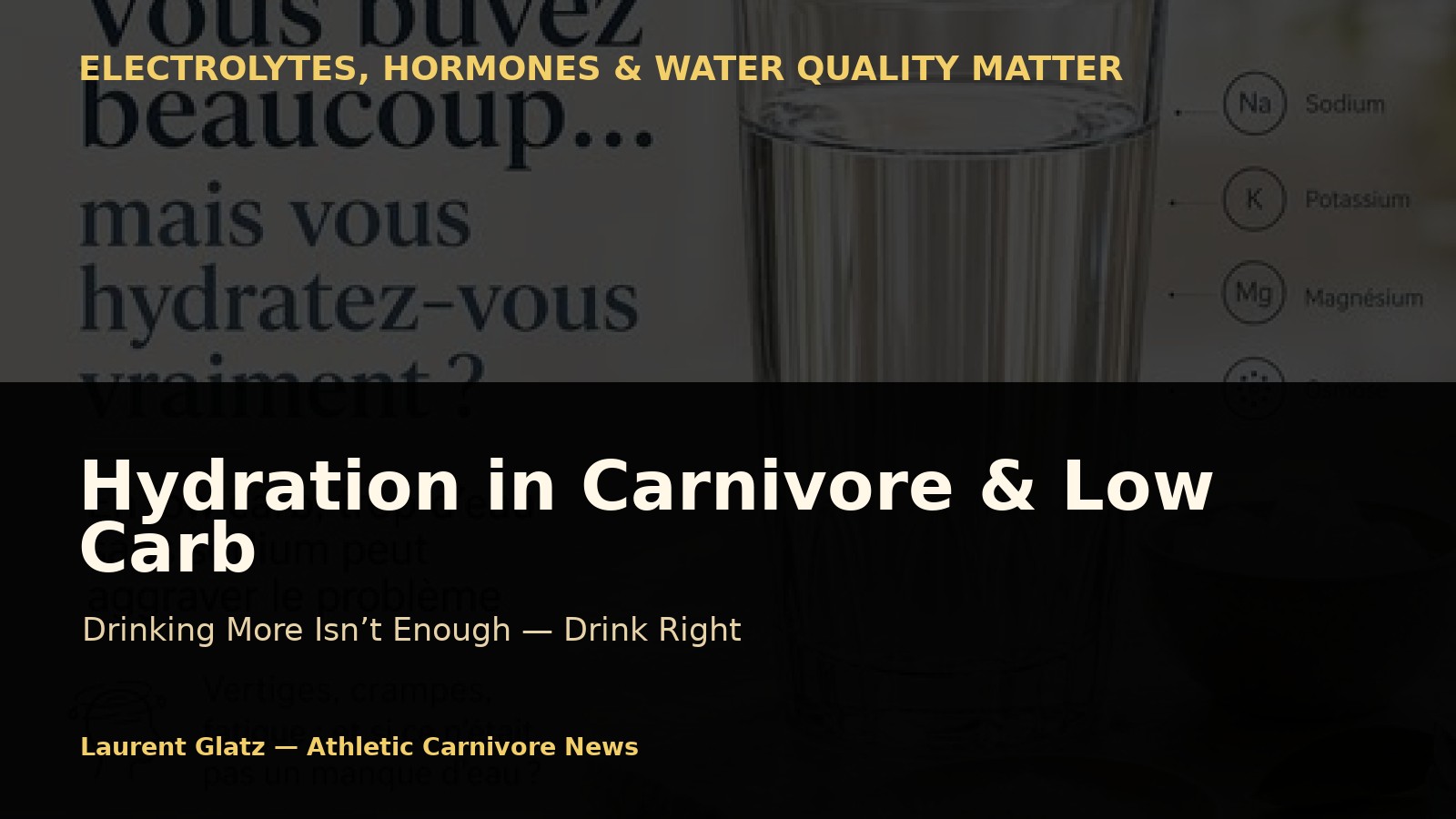 Carnivore and Low Carb Hydration: Drinking More Isn’t Enough, You Must Drink Right