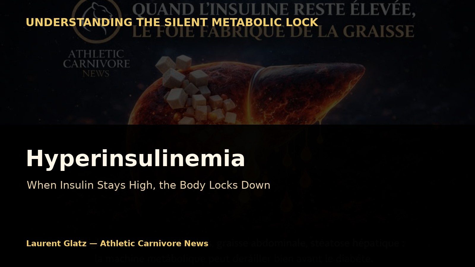 Hyperinsulinemia: When Insulin Stays High, the Body Locks Down