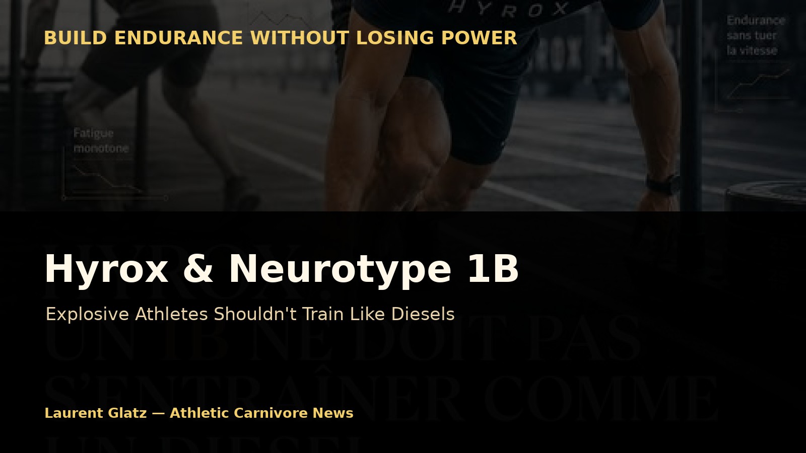 Hyrox and Neurotype 1B: Why Explosive Athletes Shouldn't Train Like Diesels