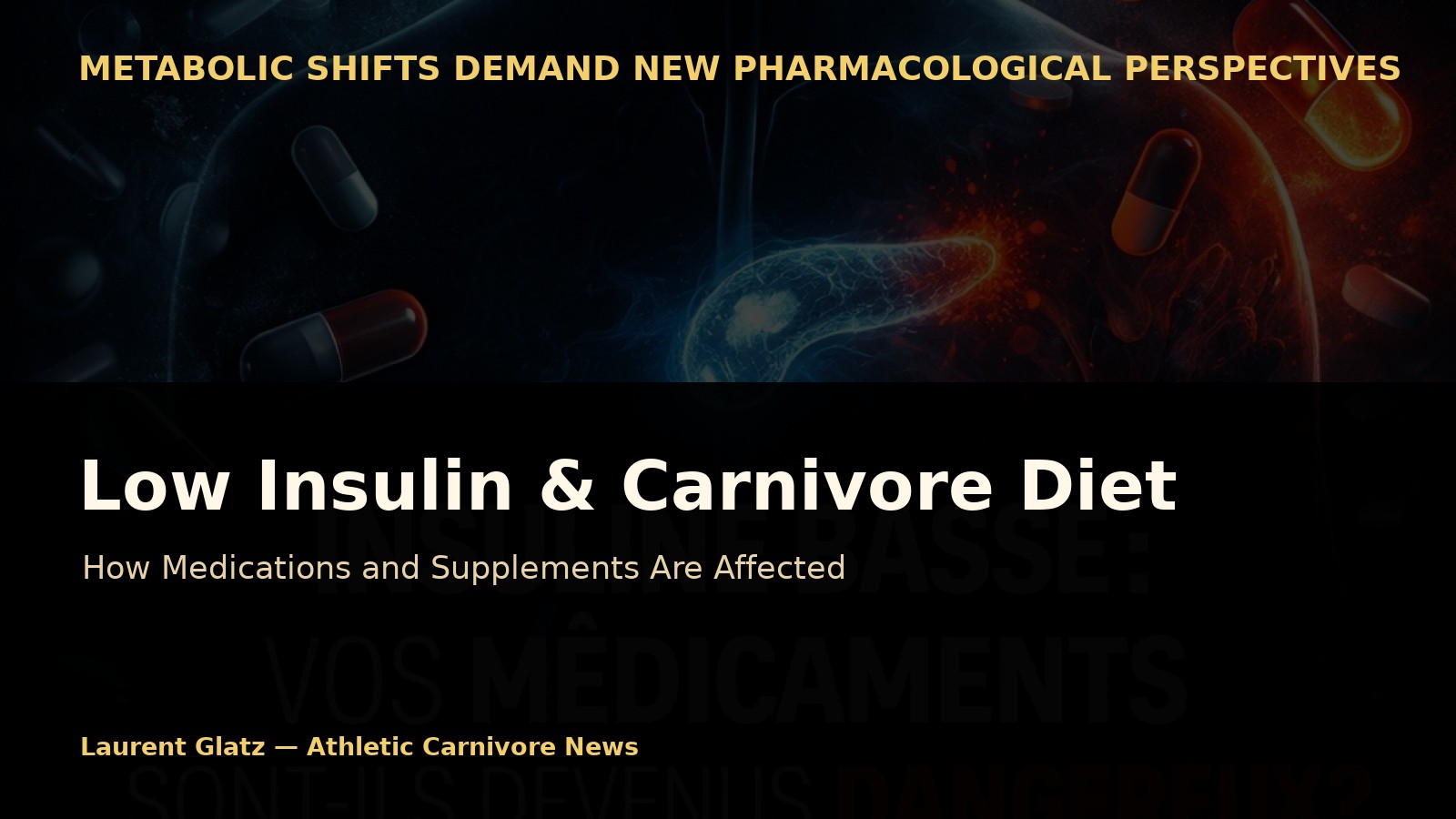 Being Carnivore with Low Insulin: What Happens to Medications and Supplements?