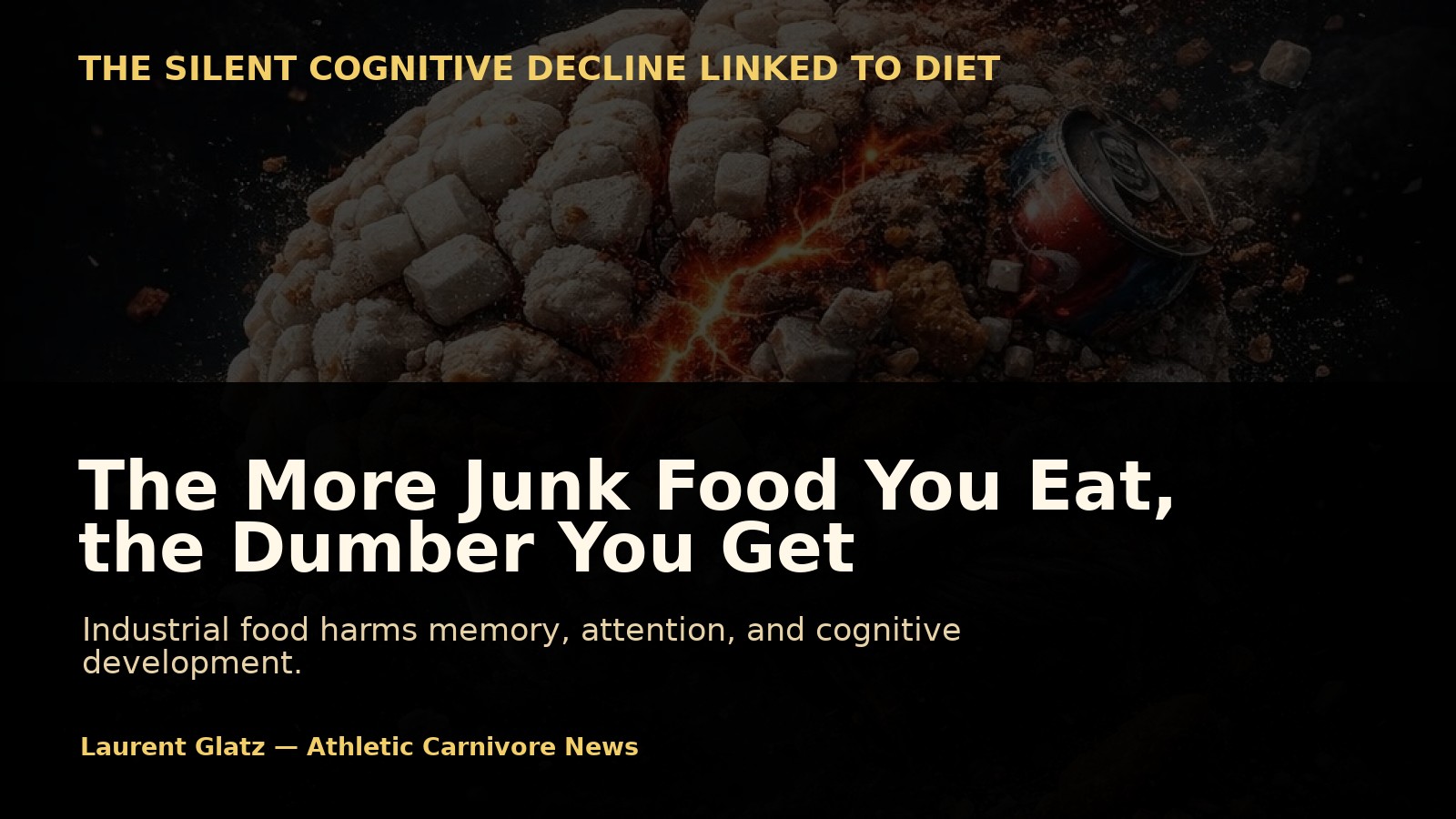 The More Junk Food You Eat, the Dumber You Get