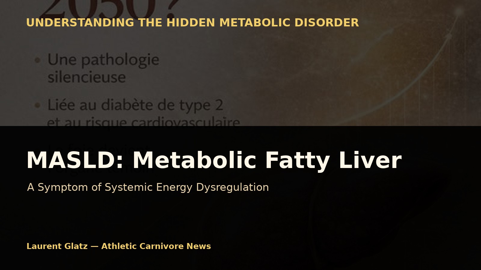 MASLD: When Metabolic 'Fatty Liver' Becomes a Major Symptom of Energy Mismanagement