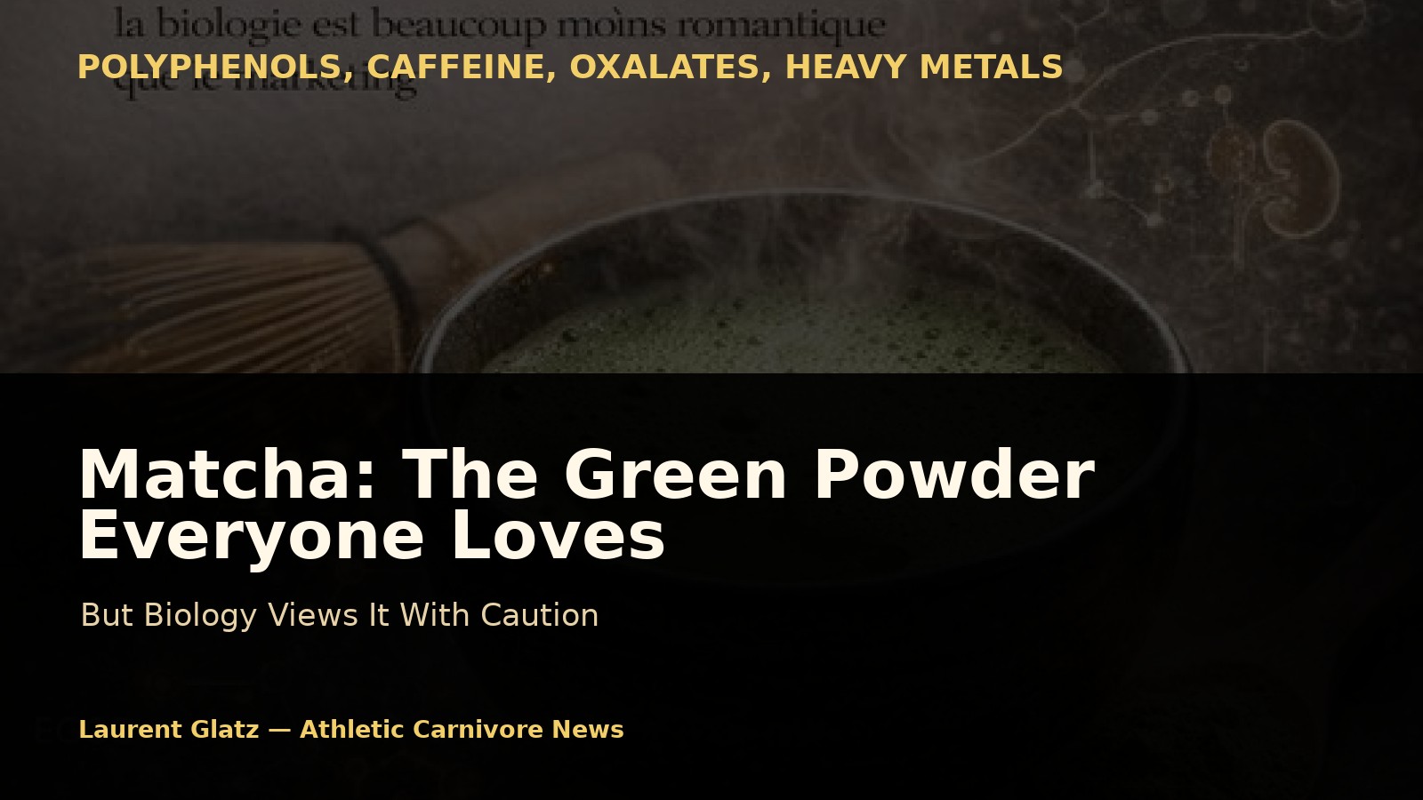 Matcha: The Green Powder Everyone Loves… But Biology Views With Caution