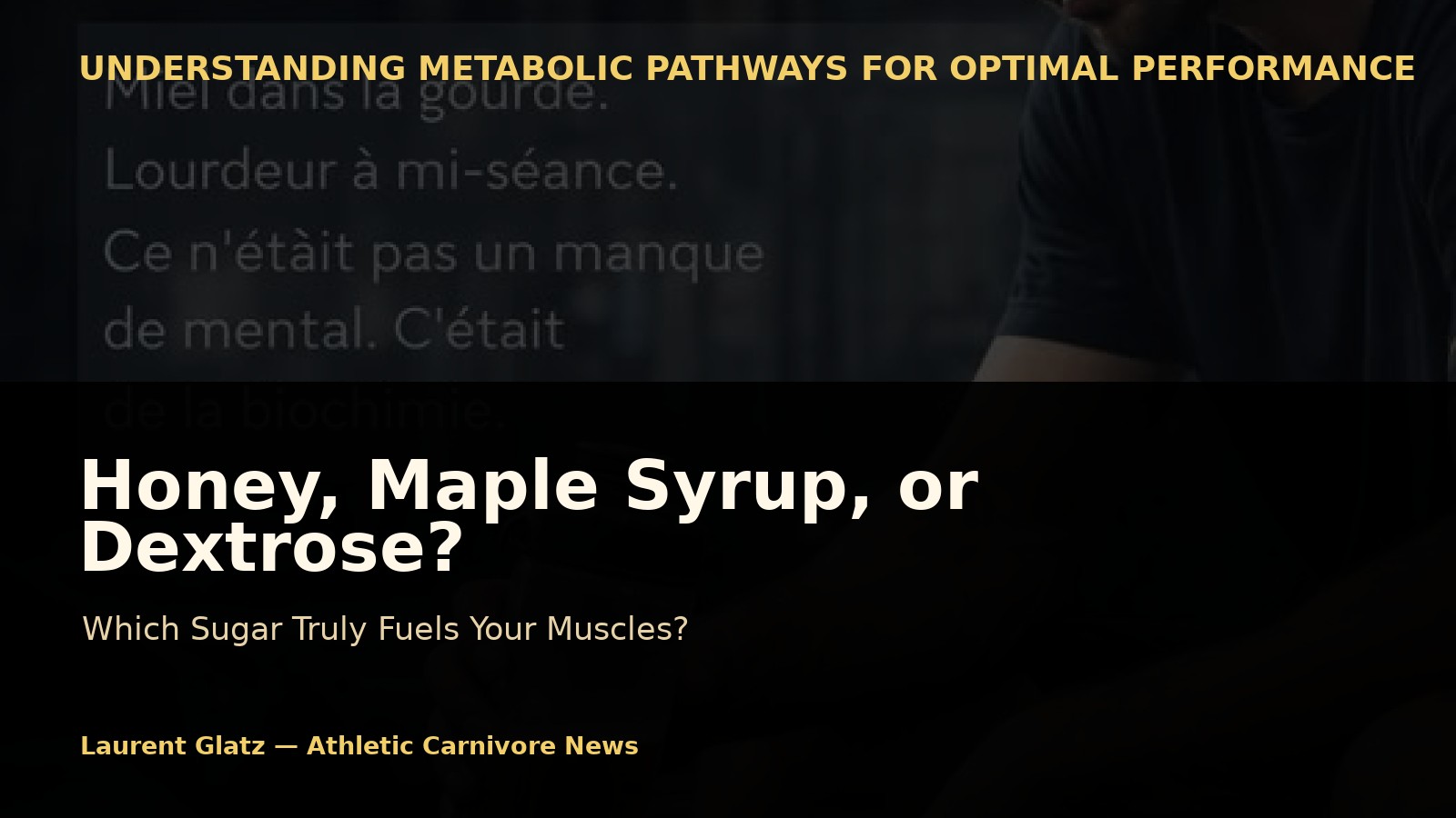 Honey, Maple Syrup, or Dextrose During Exercise: Biology Doesn’t Follow Trends