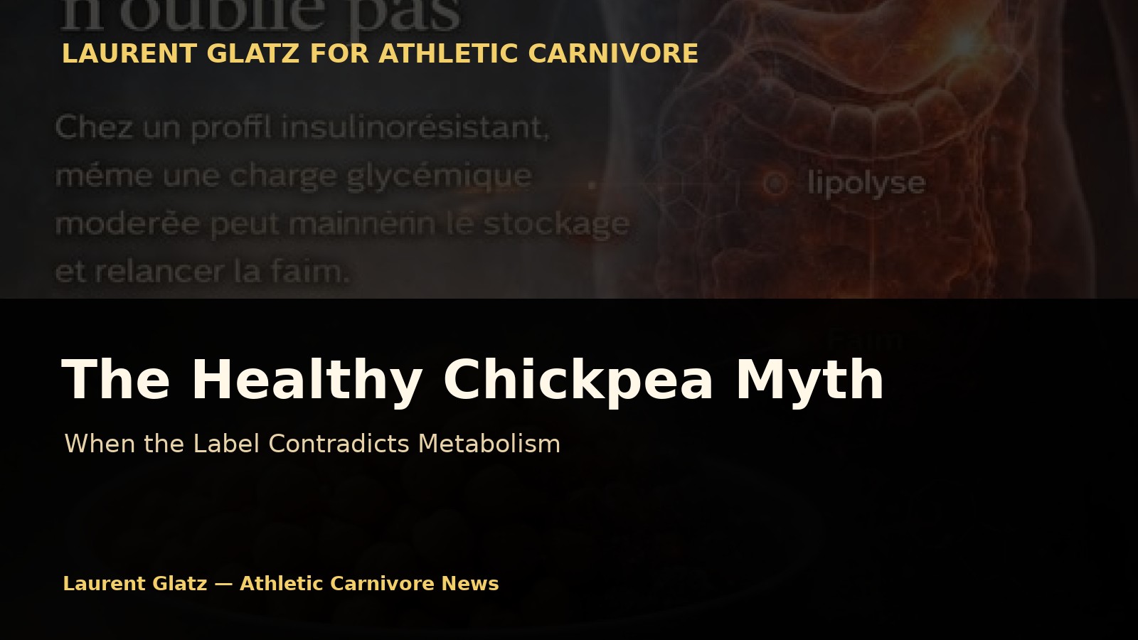 The Healthy Chickpea Myth: When the Label Contradicts Metabolism