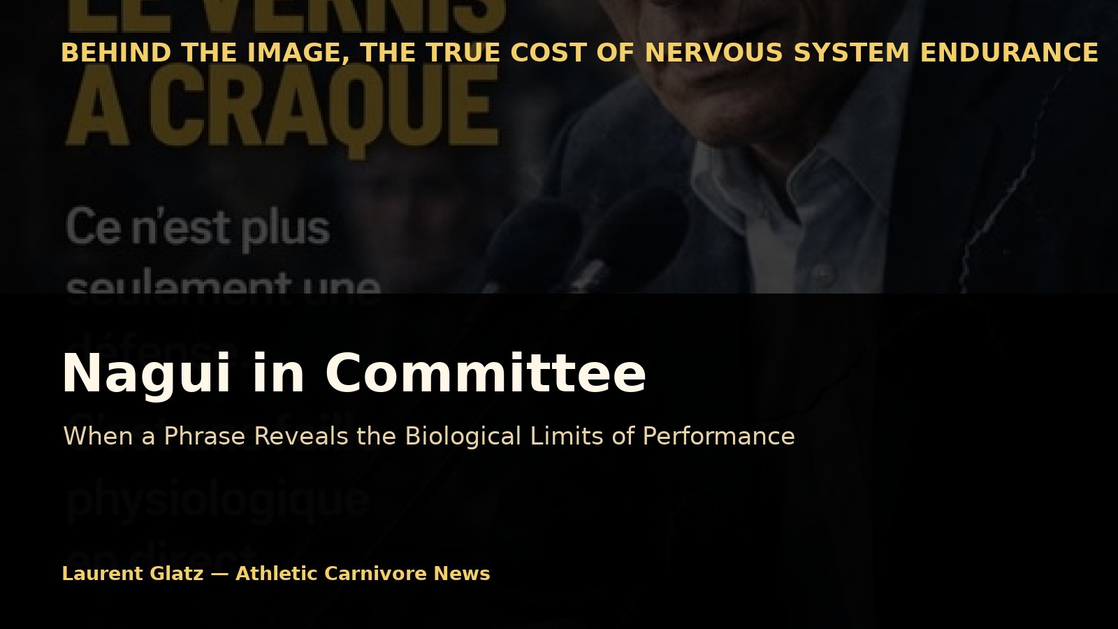 Nagui in Committee: When a Phrase Reveals the Biological Limits of Performance