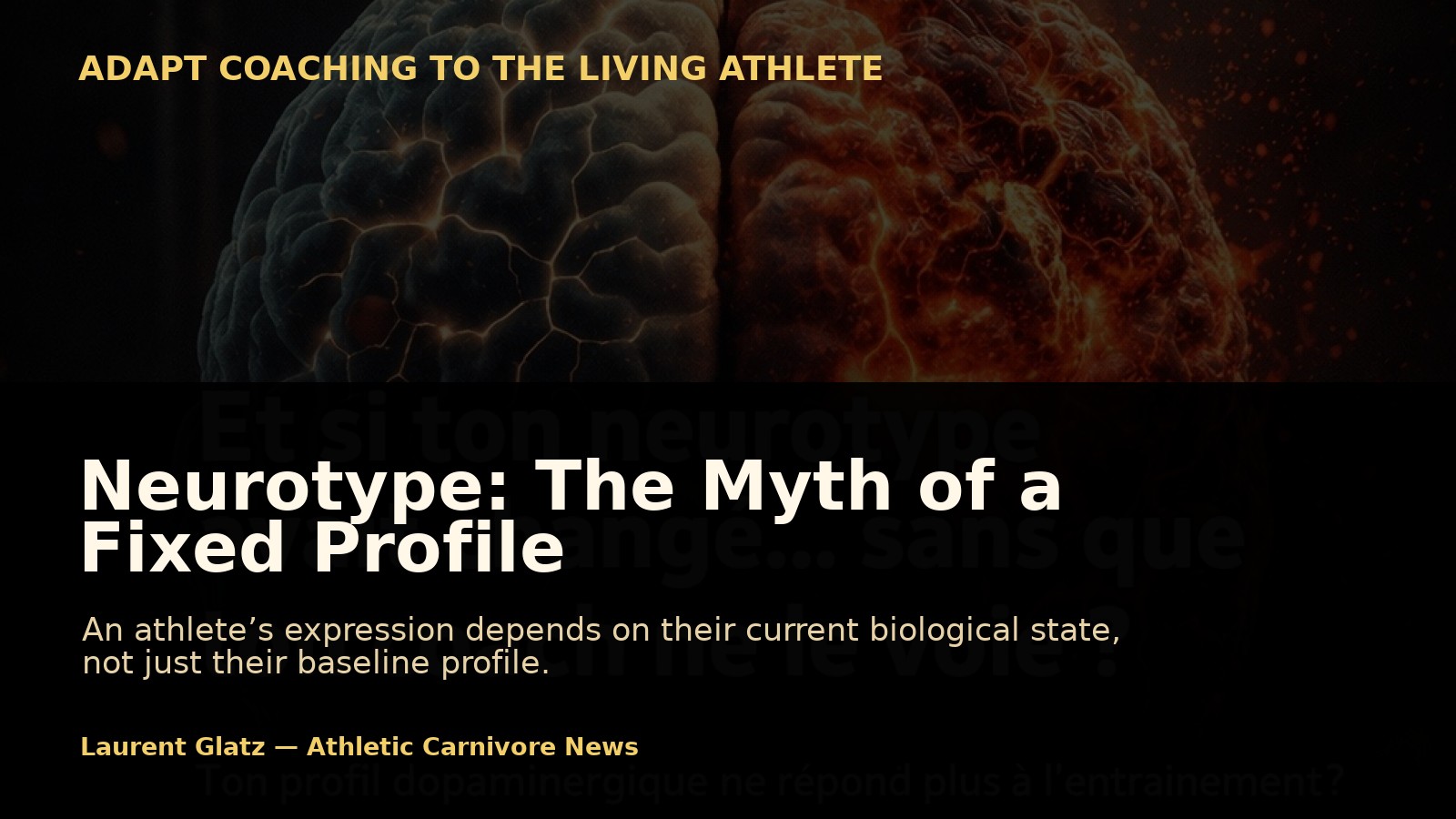 Neurotype: The Myth of a Fixed Profile