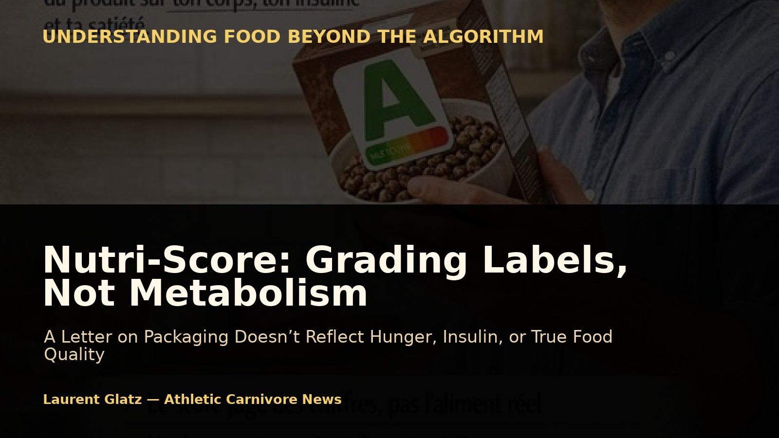 Nutri-Score: The Algorithm That Grades the Label, Not Your Metabolism