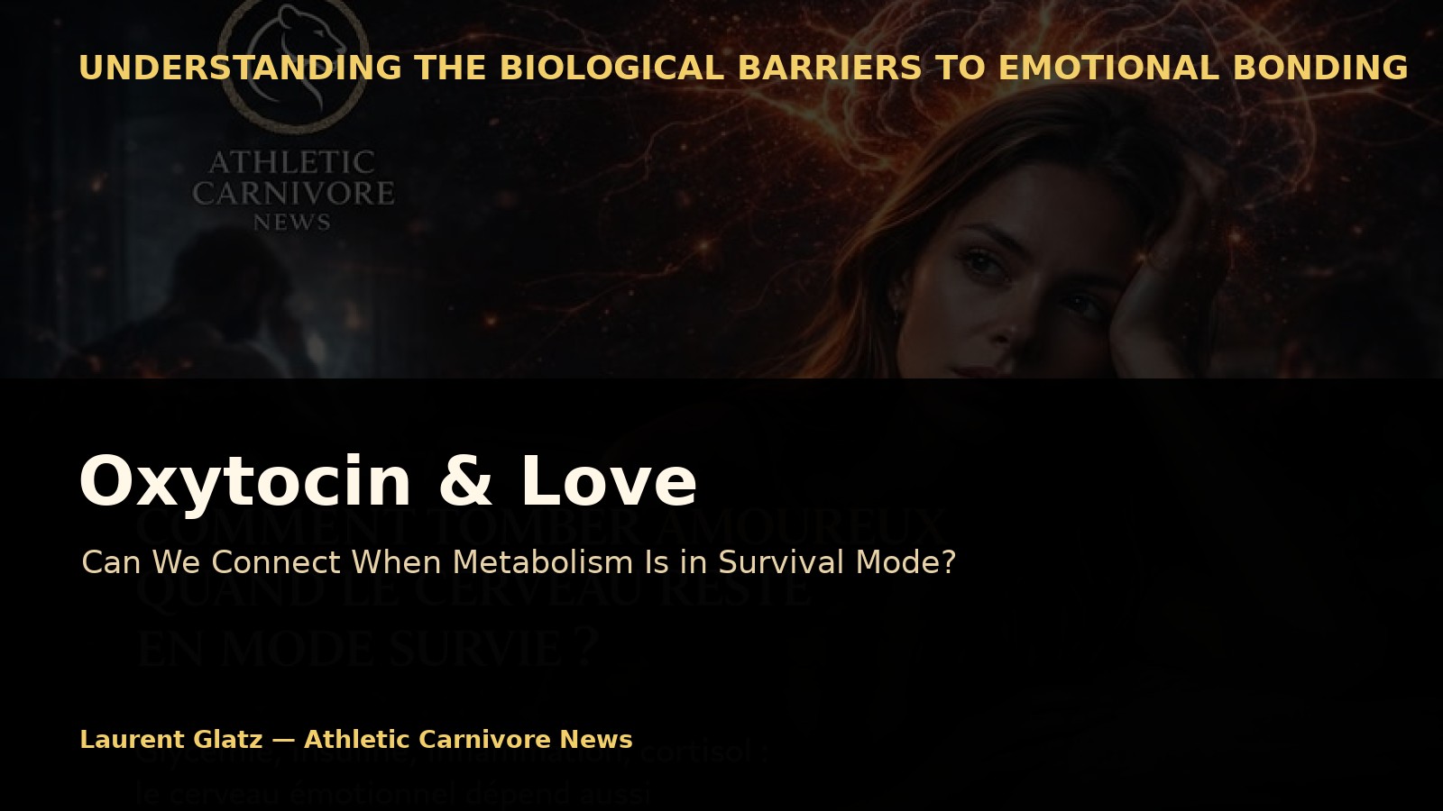 Oxytocin: Can We Still Fall in Love When Metabolism Is in Survival Mode?