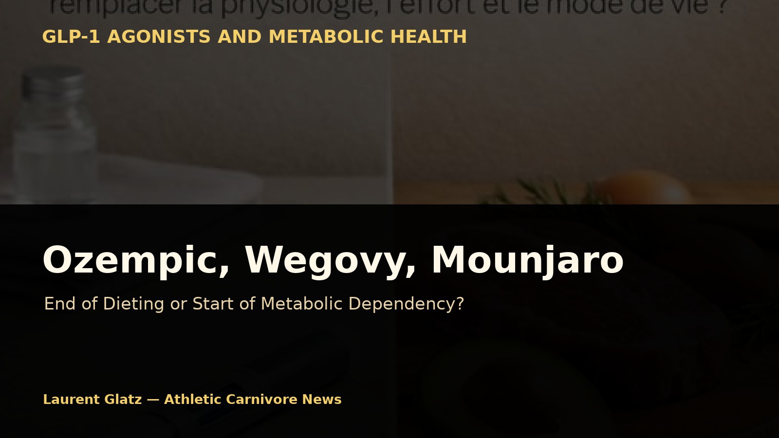 Ozempic, Wegovy, Mounjaro: End of Dieting or Start of Metabolic Dependency?
