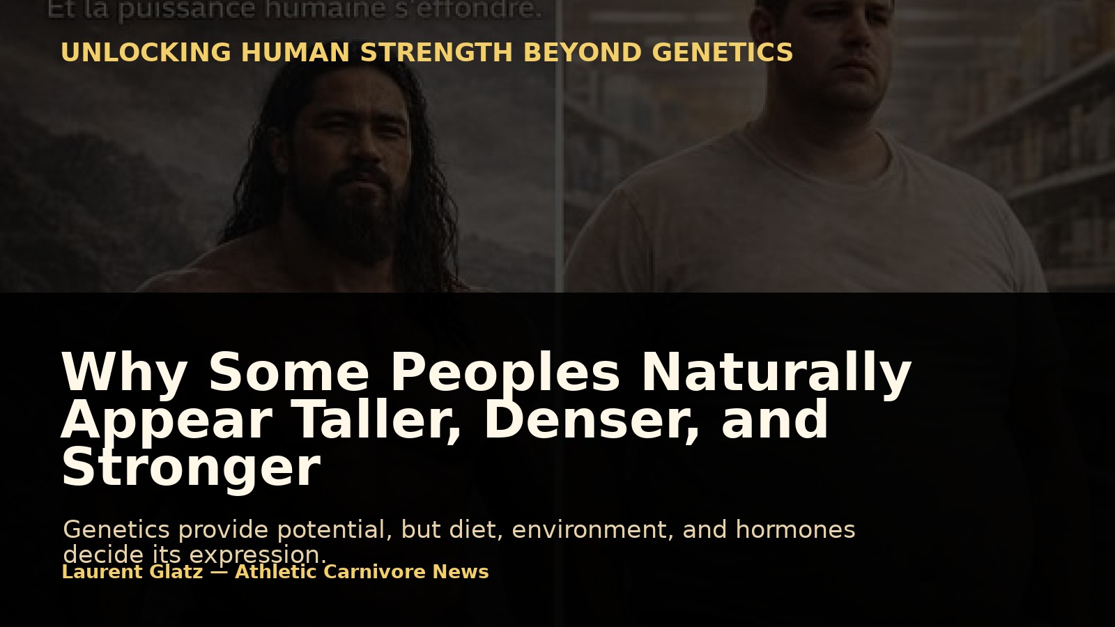 Why Some Peoples Naturally Appear Taller, Denser, and Stronger
