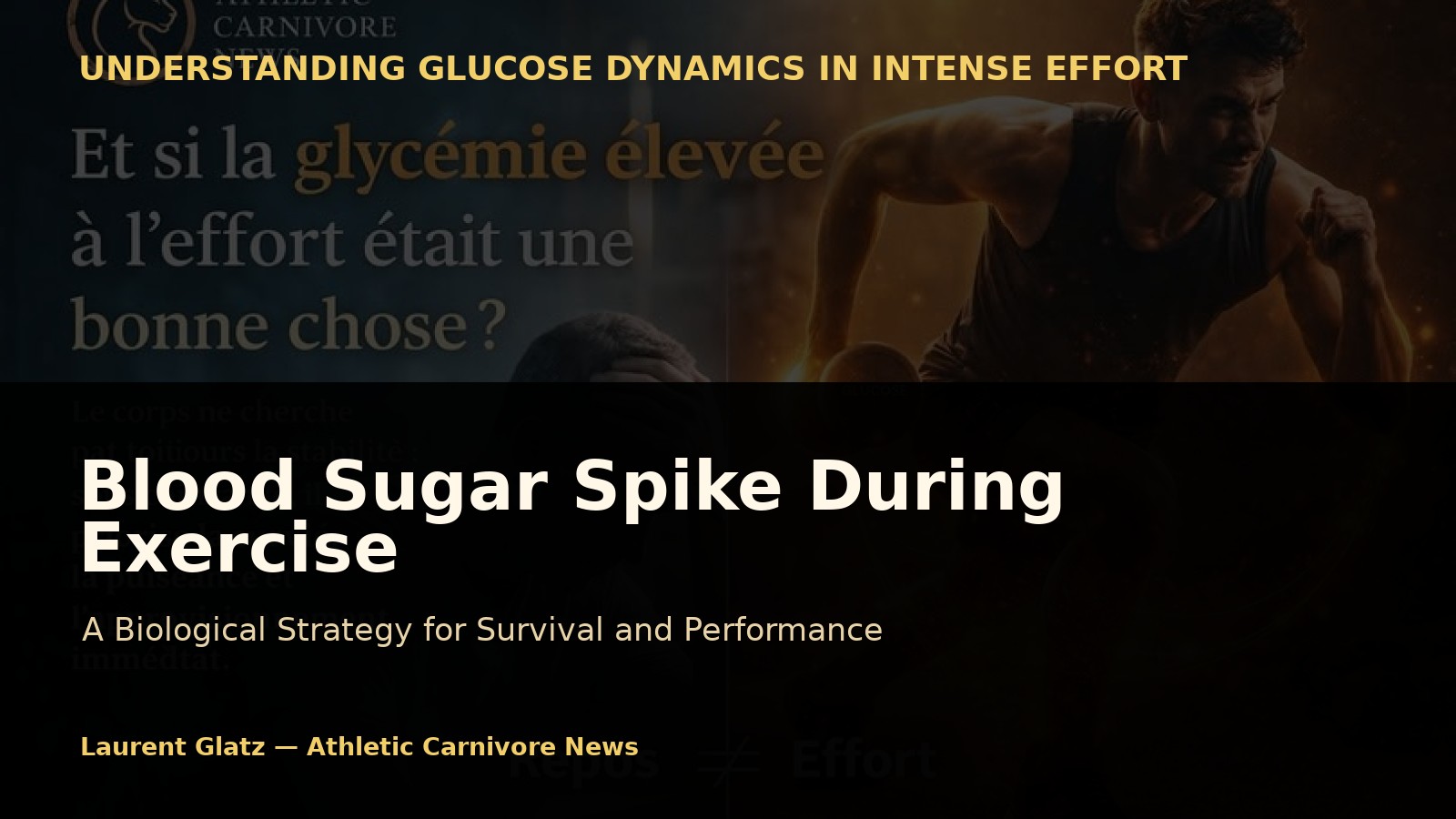 Blood Sugar Spike During Exercise: A Biological Strategy for Survival and Performance