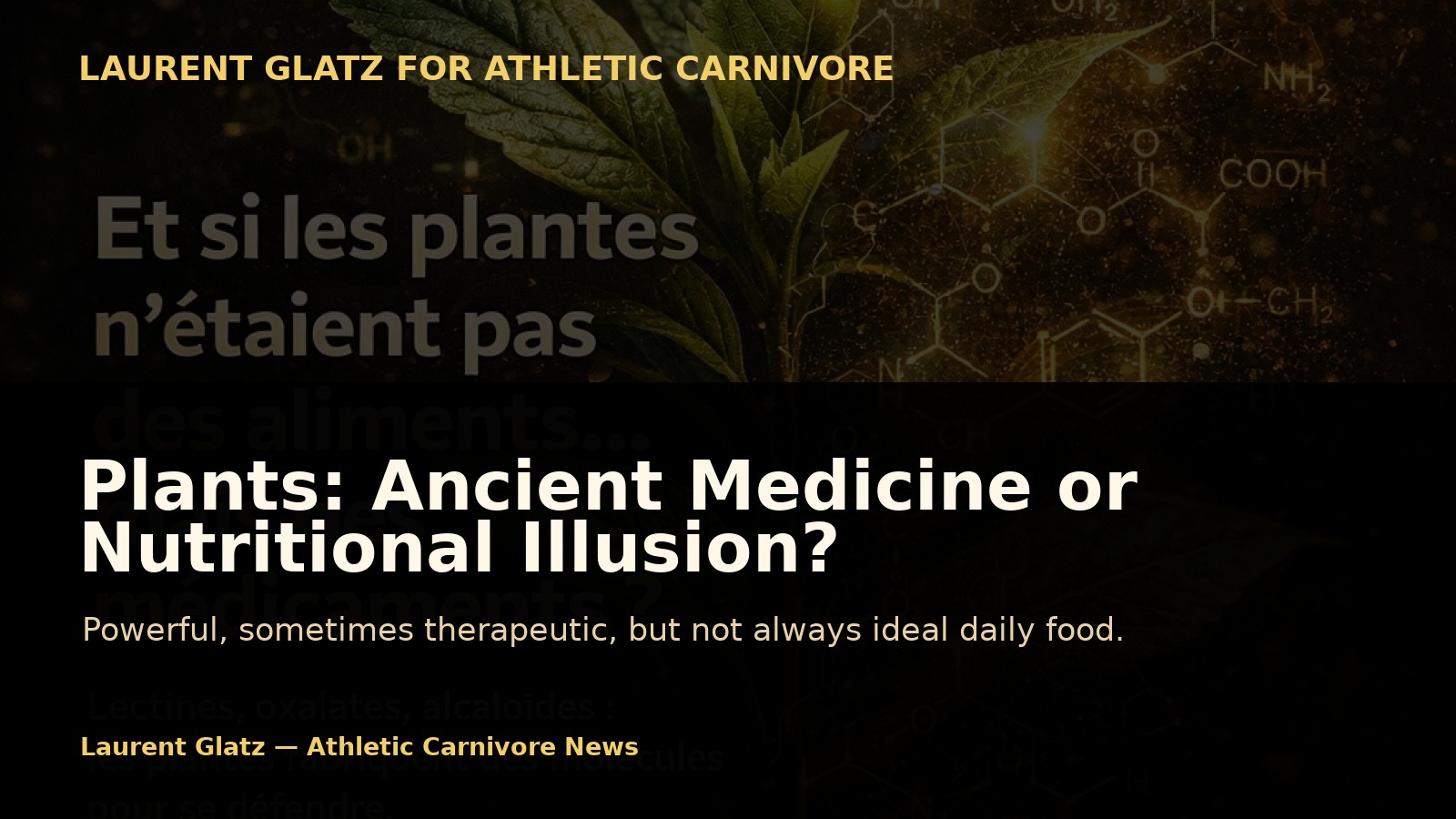 Plants: Ancient Medicine or Nutritional Illusion?