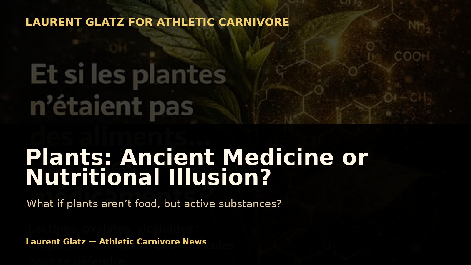 Plants: Ancient Medicine or Nutritional Illusion?