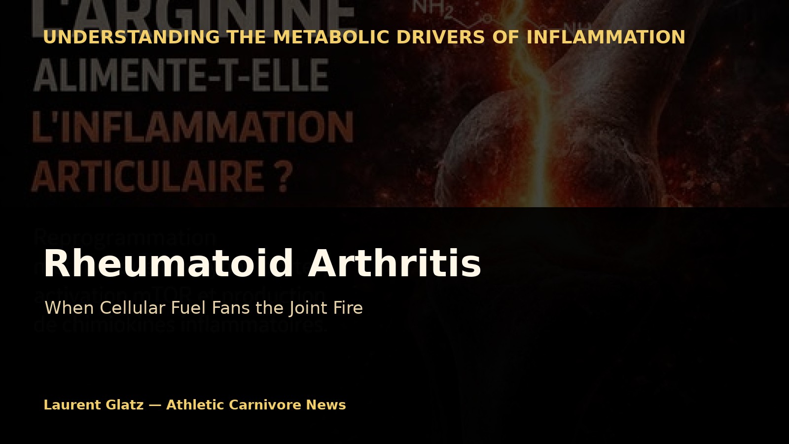 Rheumatoid Arthritis: When Cellular Fuel Fans the Joint Fire