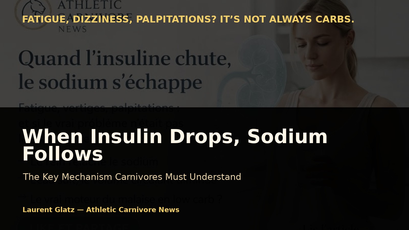 When Insulin Drops, Sodium Follows: The Mechanism Carnivores Must Understand