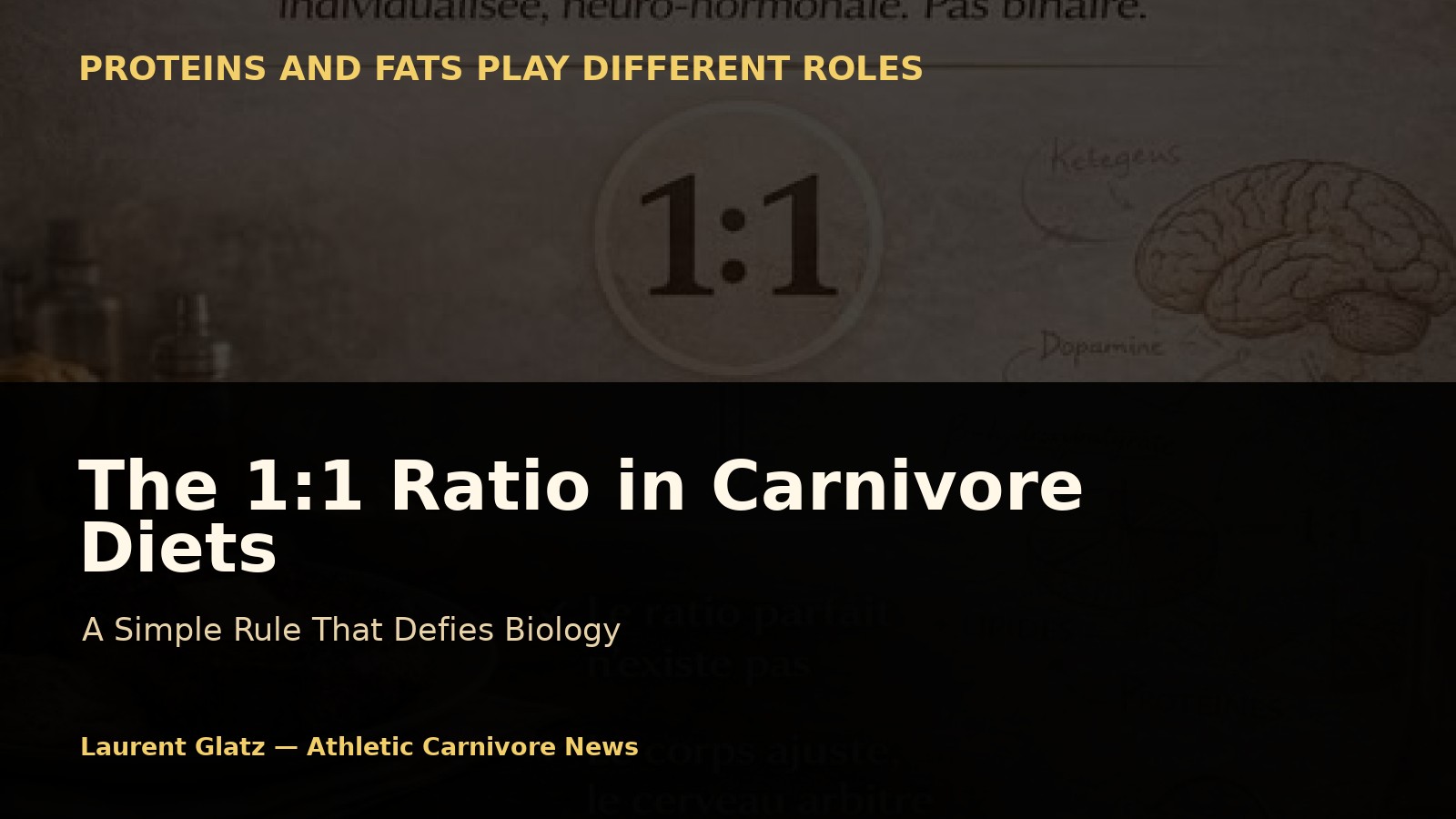 The 1:1 Ratio in Carnivore Diets: A Simple Rule That Defies Biology